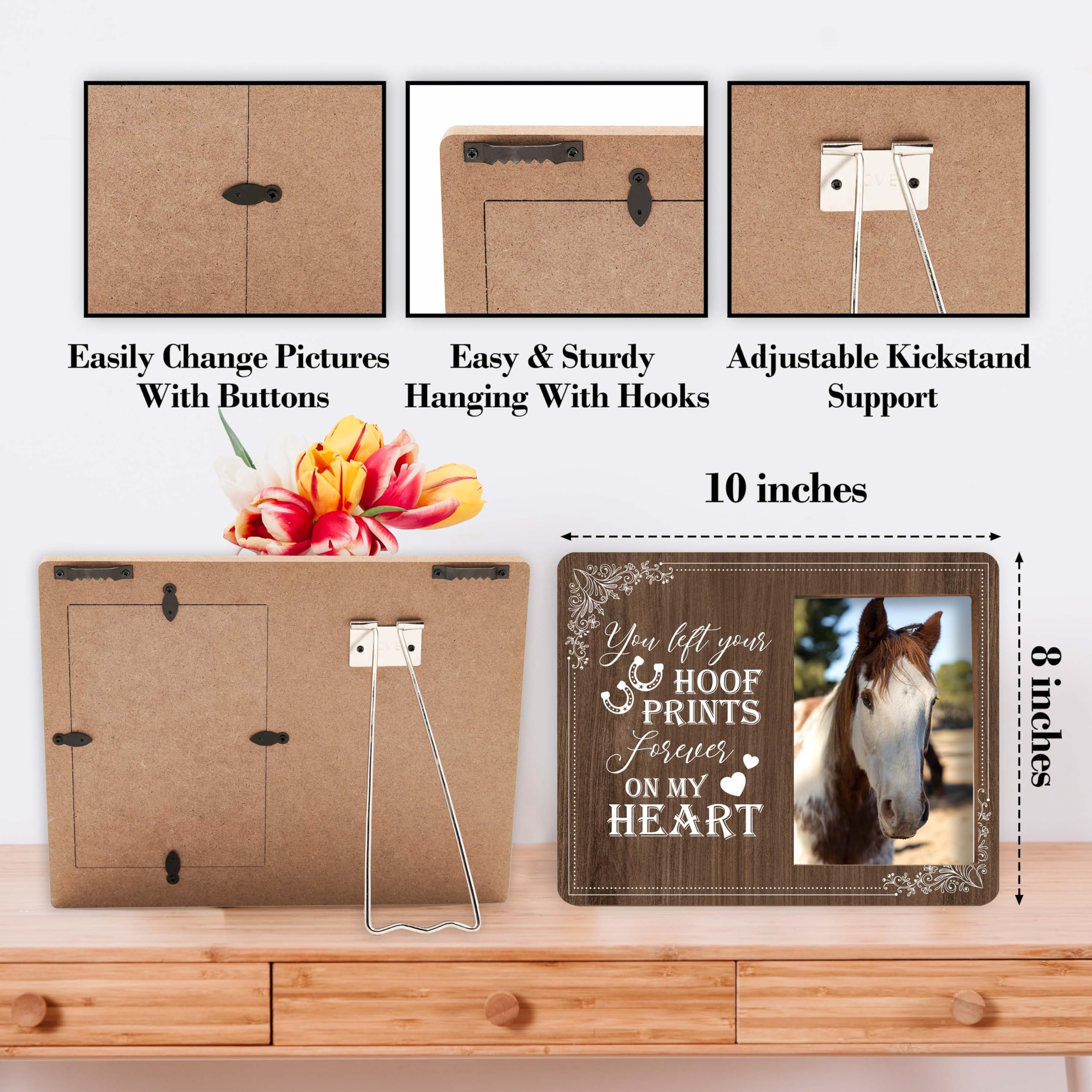 EDZARD Double Cadre Photo Otto Pour 2 Photos De 10 X 15 Cm, Format Portrait Et Paysage, Plaqué Argent, Anti-ternissement, Avec Dos En Velours, Cadre Photo à Poser