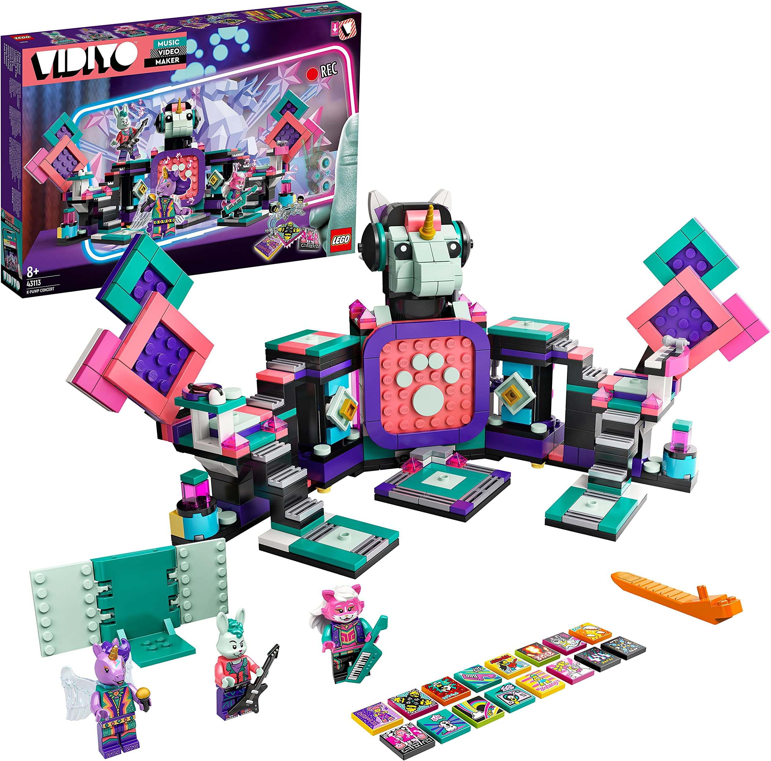 43113 VIDIYO K-Pawp Concert BeatBox Music Video Maker Musical Toy for Kids, Augmented Reality Set with App
