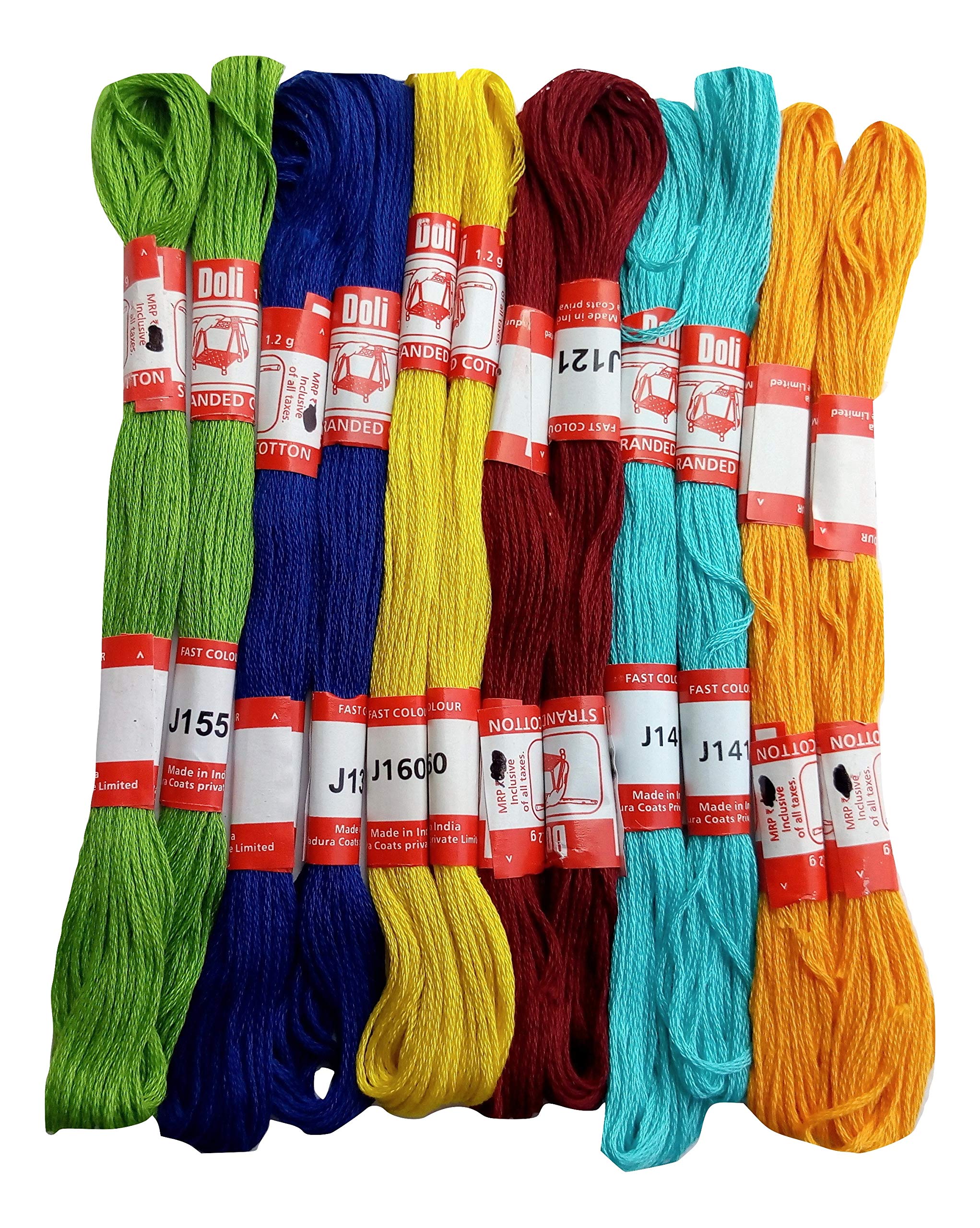 Multicolor 12 Pies Thread (6 x 2= 12)