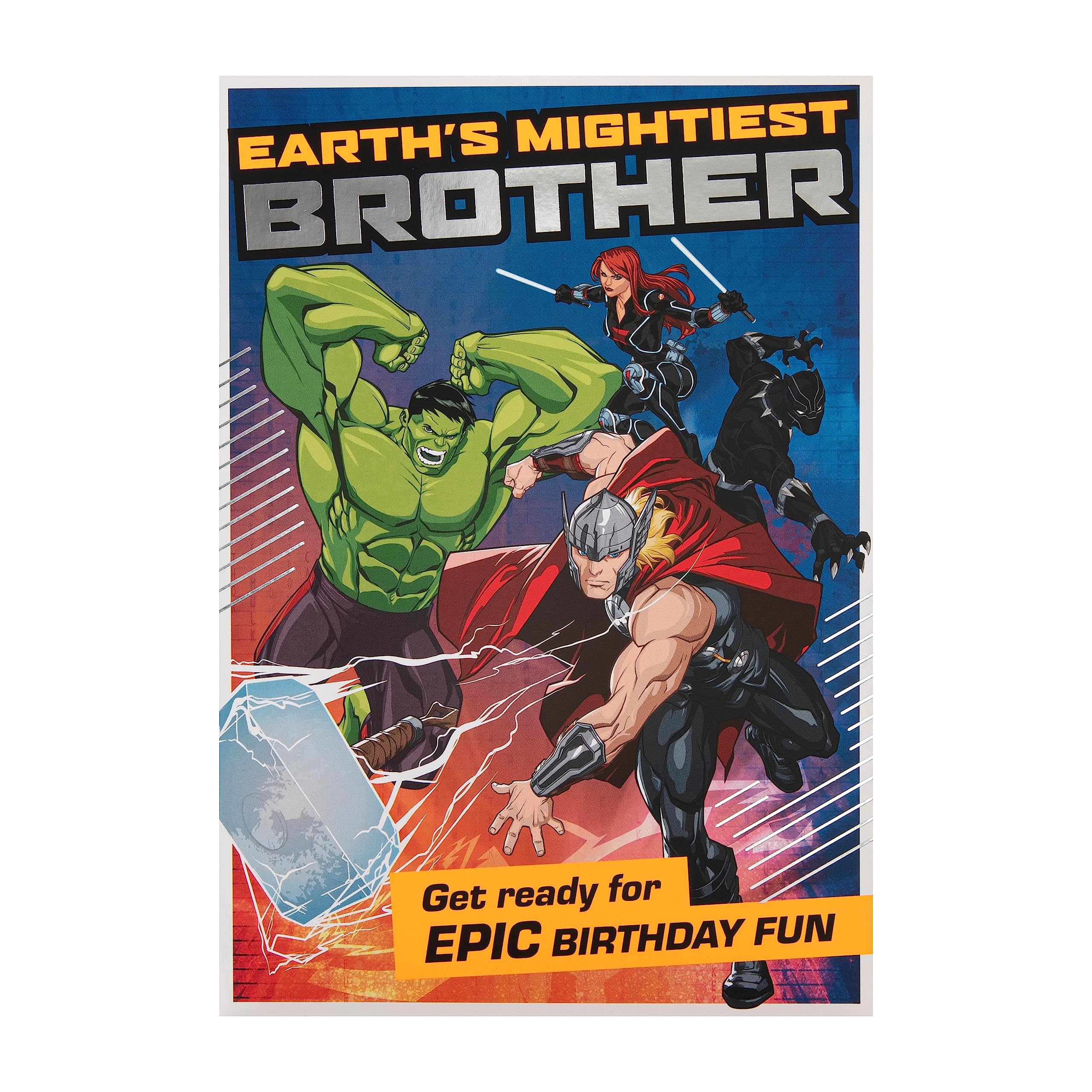 Tarjeta De Cumpleaños Marvel Para Hermano - Hallmark, Con Actividad De Superhéroes  Cumpleaños Superheroes, image size:2560x2560