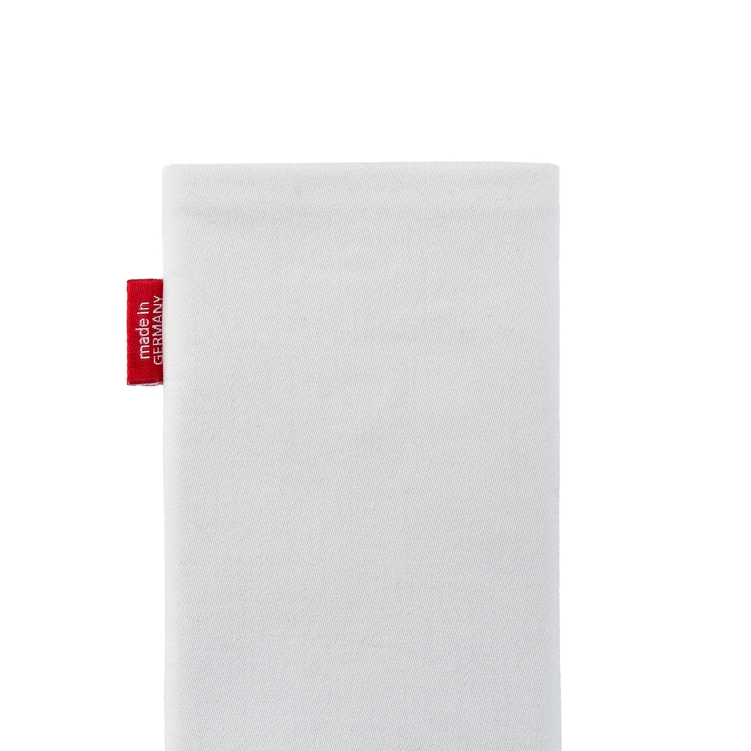 FitBAG - Pochette Sur Mesure Blanc Roche Pour Blackberry Passport - Housse Protection Ultra-Fine En Tissu + Microfibre Nettoyante - Fabriqué En Allemagne