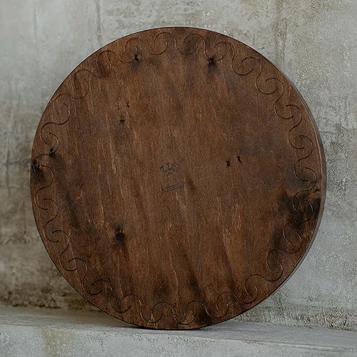 Miniatura 60 de Disco de cascada de 20 pulgadas meditativo de madera para baño de sonido relajante forma de géiser (sin bolsa)