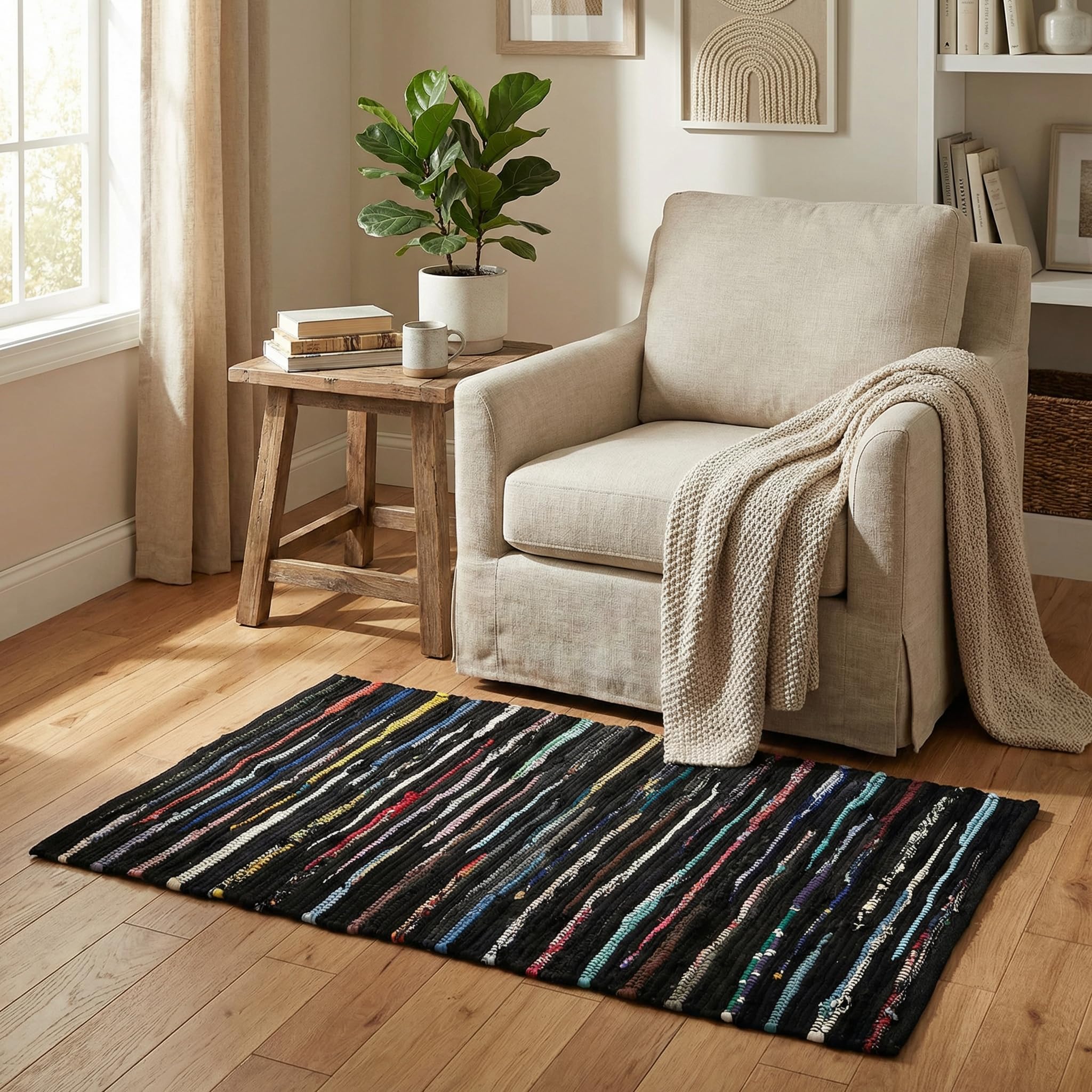 Amazon | 様々な種類のラグ。 Cotton Rugs(24x36) 97791 | THE BEER