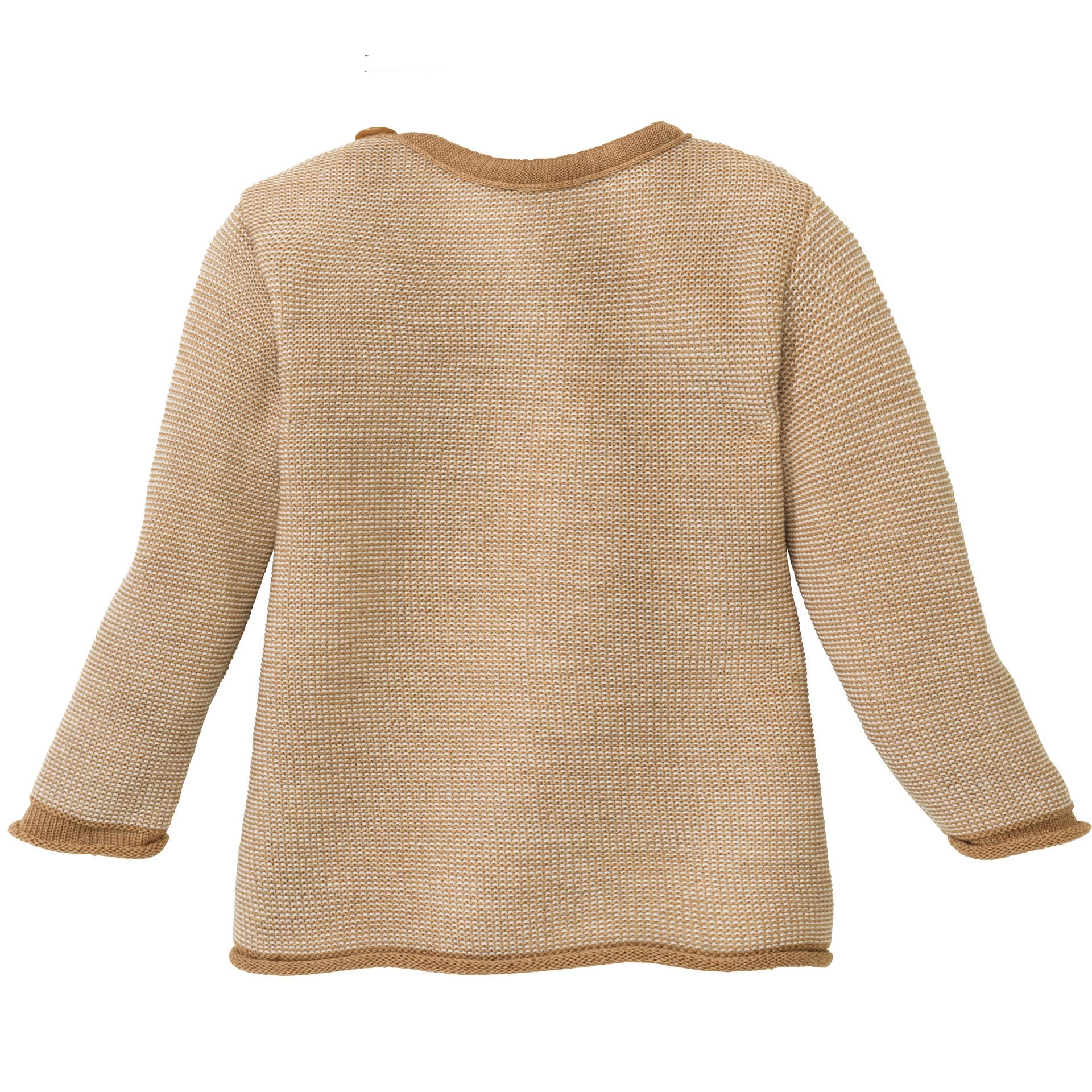 Disana Maglione melange, con chiusura a bottoni sul colletto, 100% lana merino biologica GOTS, IVN Best | Newborn Baby Baby Unisex | Made in Germany