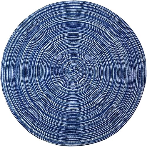 Miniatura 7 de WAZAIGUR Juego de 6 manteles individuales redondos para mesa de comedor, tejido resistente al calor, antideslizantes, diámetro de 14 pulgadas (beige)