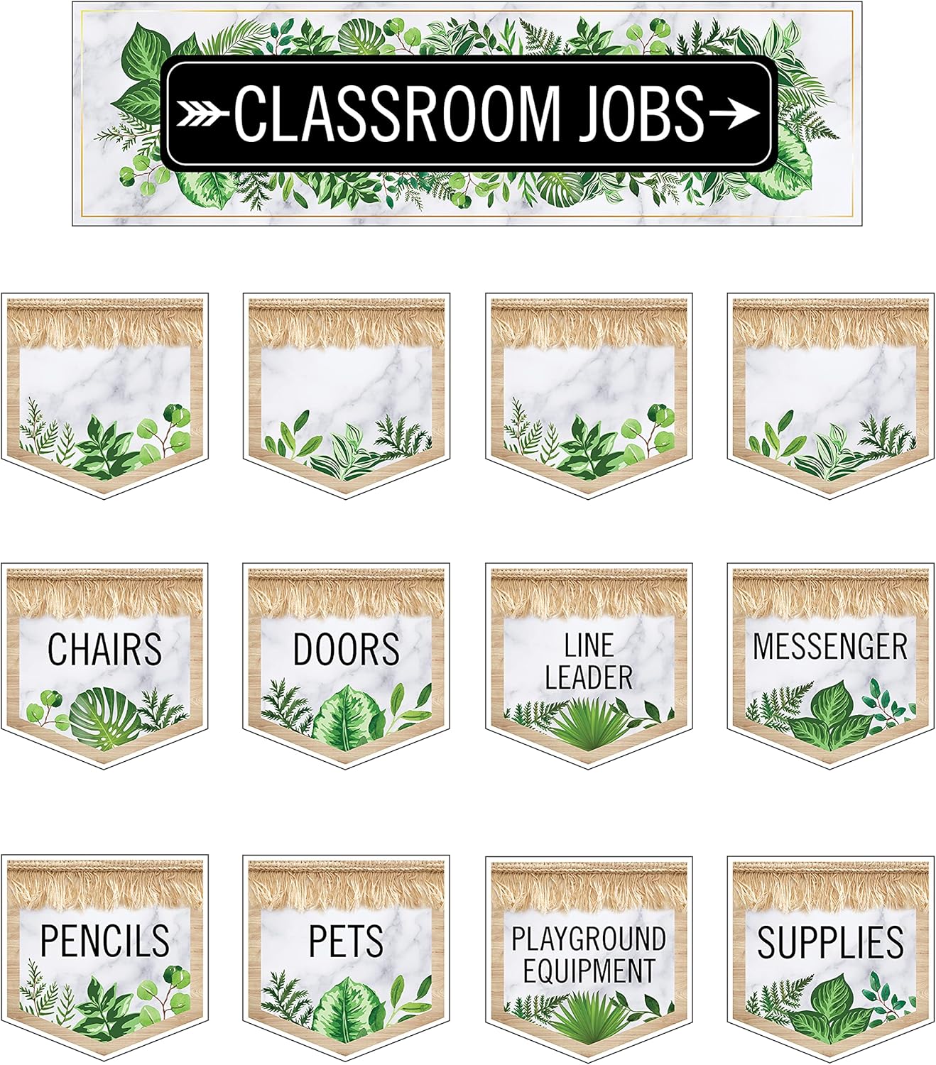 Schoolgirl Style Simply Boho 46Piece Classroom Jobs