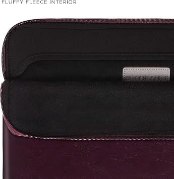 Comfyable Slim Protective Laptop Case 15 inch 14 inch, PU Leather Bag 15 Inch MacBook Air (Snug Fit) 2024 M3 2023 M2 and 14 Inch MacBook Pro (Loose Fit), Computer Case for Mac