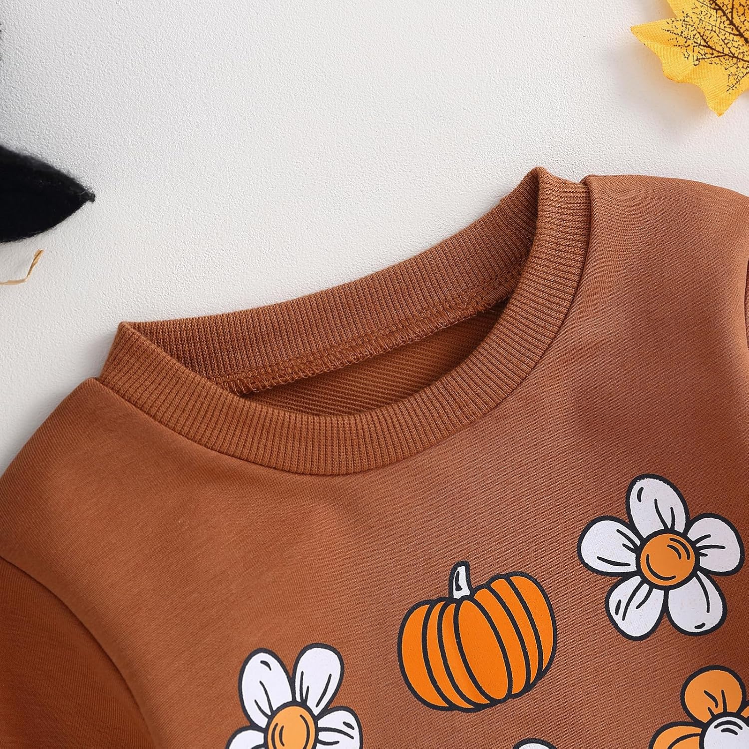 Halloween Baby Girl Boy Clothes Pumpkin Print Sweatshirt Romper Infant Long Sleeve One Piece Romper Fall Outfits - Image 4