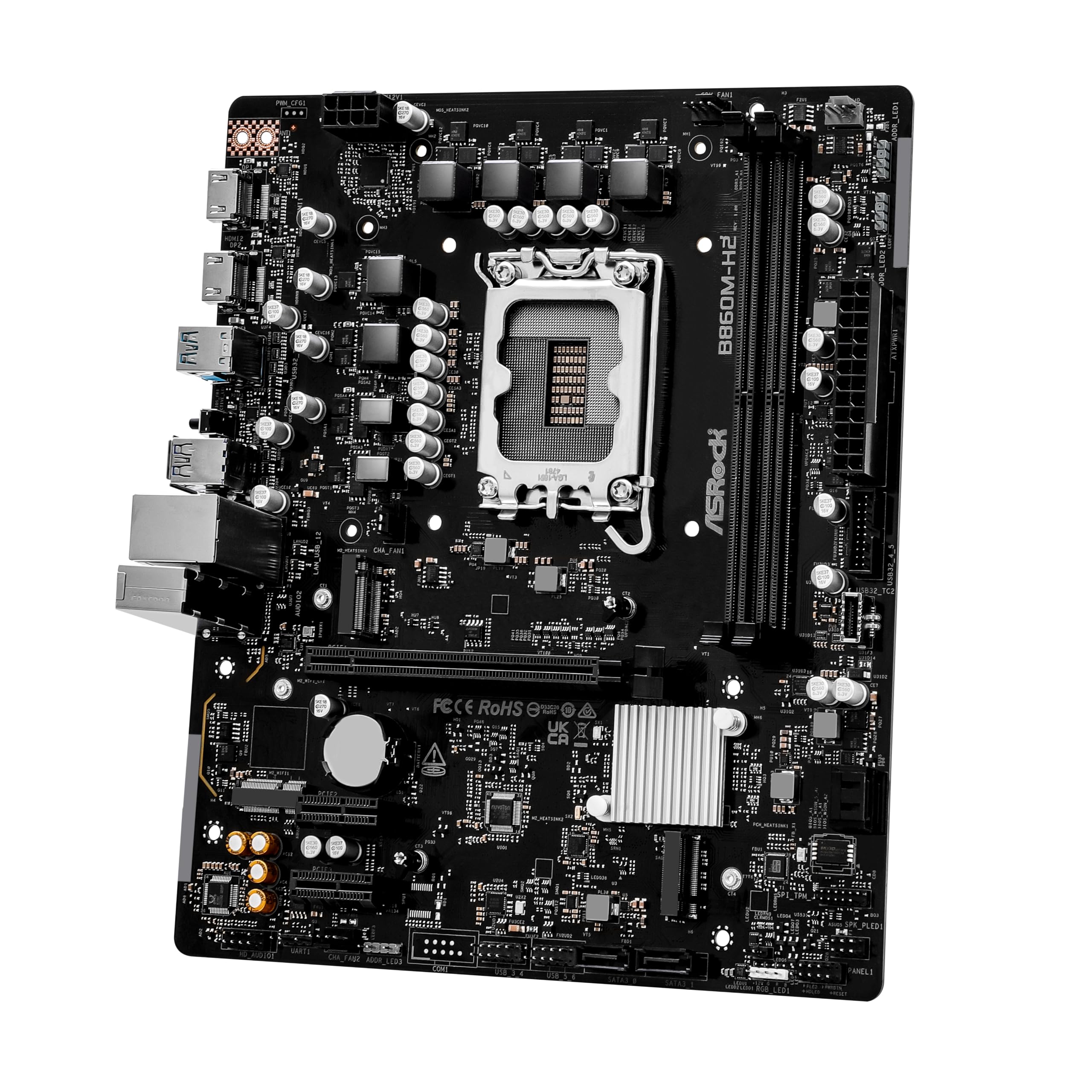 ASRock Scheda madre B860M-H2 DDR5 PCIe 4.0 Micro-ATX