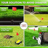 Vista 4 de Banderas fluorescentes naranjas para marcar el jardín - Banderas marcadoras de 4x5x15 pulgadas - Paquete de 50 - Marcadores para césped, riego