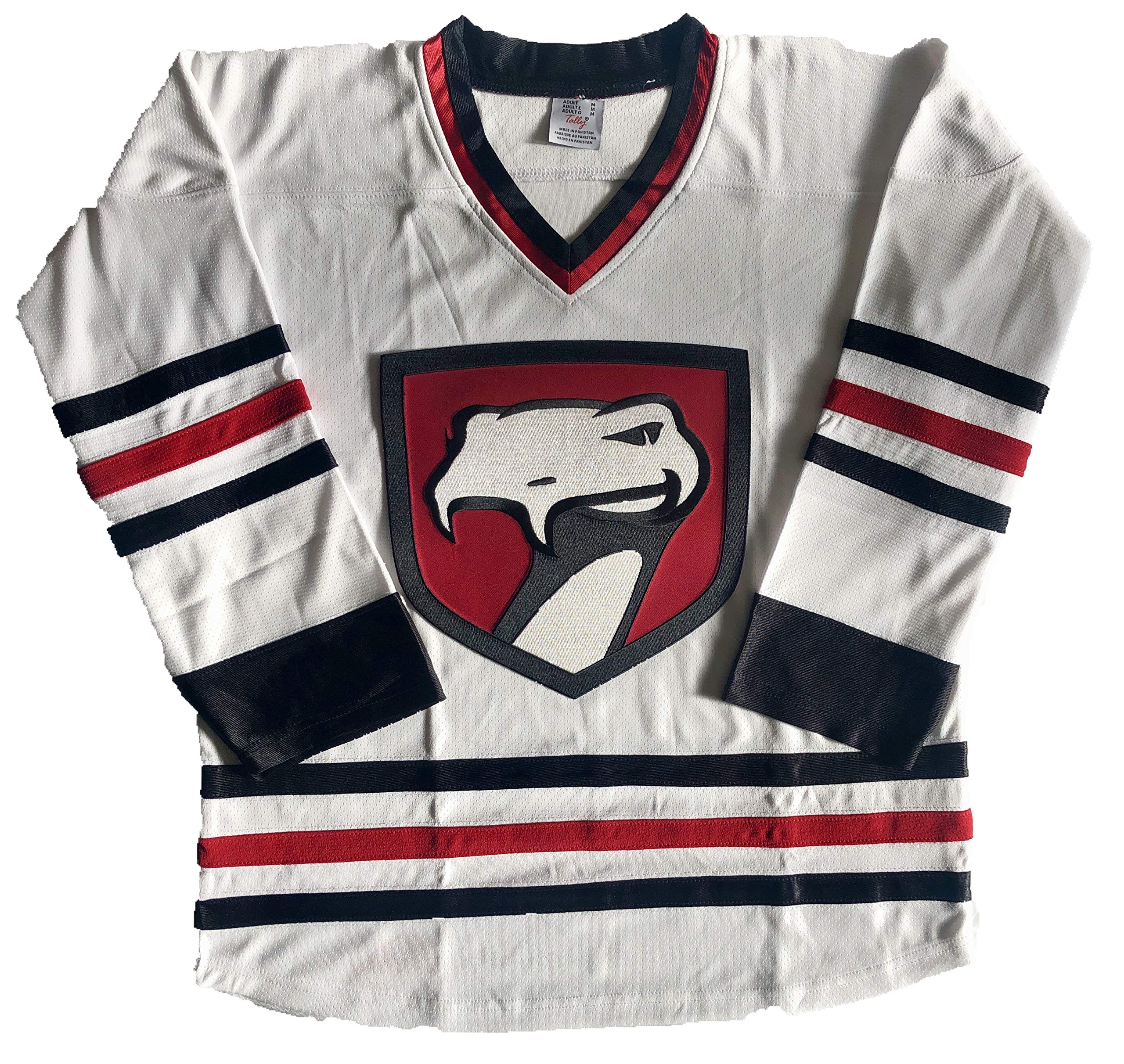 Vipers Hockey Jerseys - We are Ready to Customize with Your Name and Number (White, Adult XL)