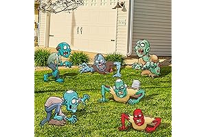 6 Pack Scary Zombie Monster Yard Signs with Stakes for Halloween Lawn Patio Decor