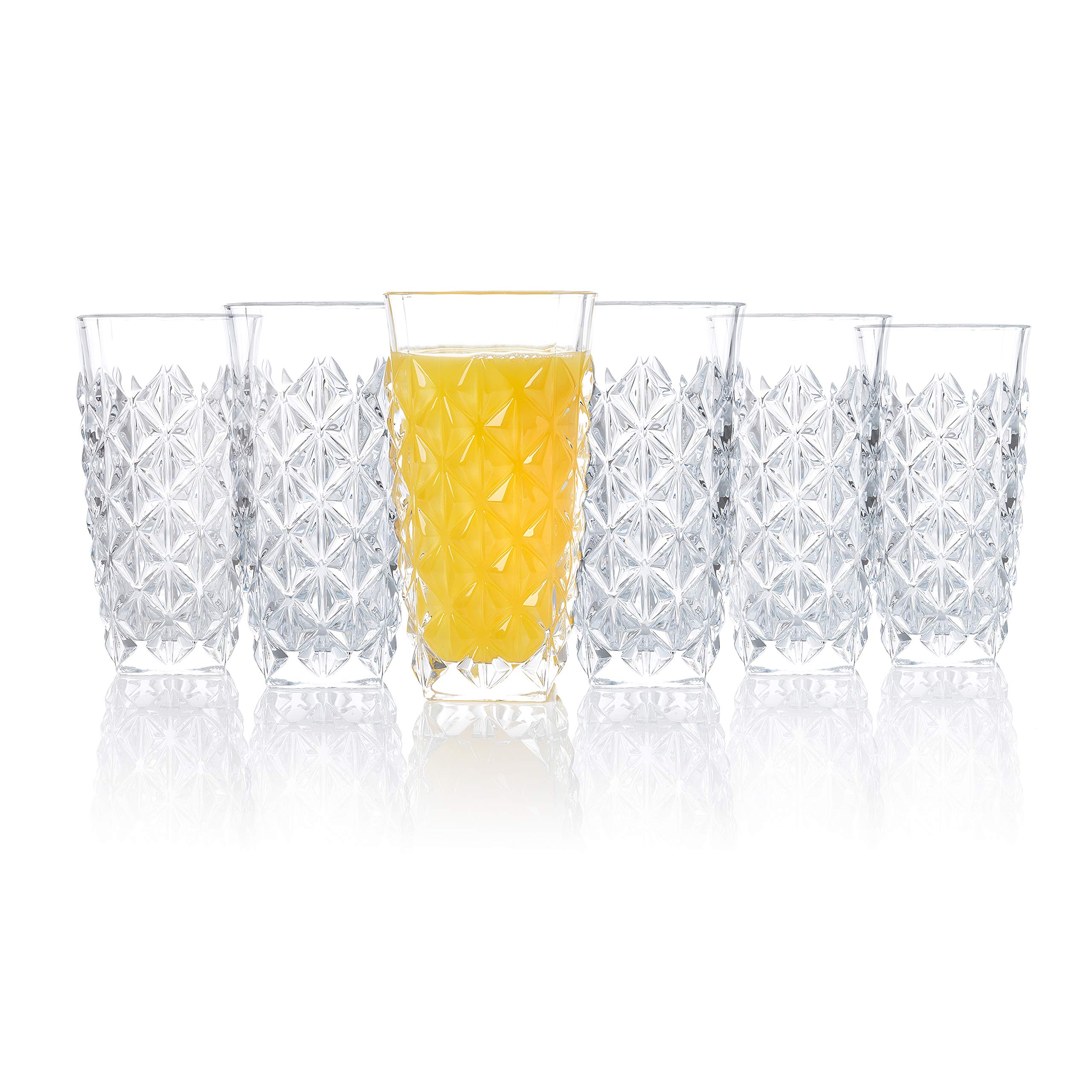 RCR 25754020006 Enigma Luxion Crystal Glass Hi-Ball Tumblers, 400 ml, Set  of 6, Ideal for Family Dinners, Events & Parties, Perfect for Summer  Cocktails & Fresh Juice - Buy Online - 48155666