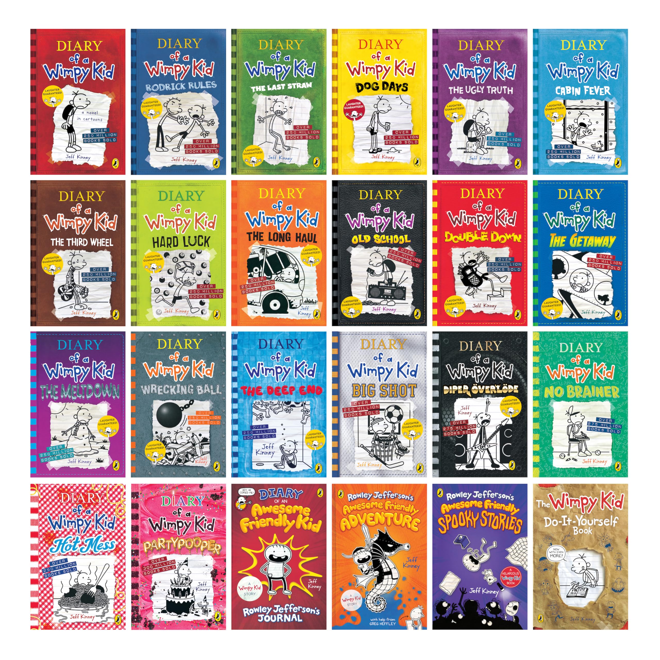 Amazon.com: A Library of Wimpy Kid 24 Books of Boxed Set, Complete