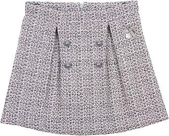 Amazon.com: Le Chic Girl's Tweed Skirt 