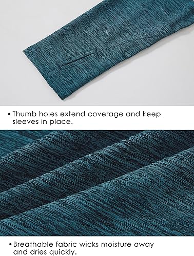 Miniatura 4 de Willit Camiseta de manga larga con protección solar UPF 50+ para mujer, camiseta de protección solar SPF UV, camiseta de protección contra