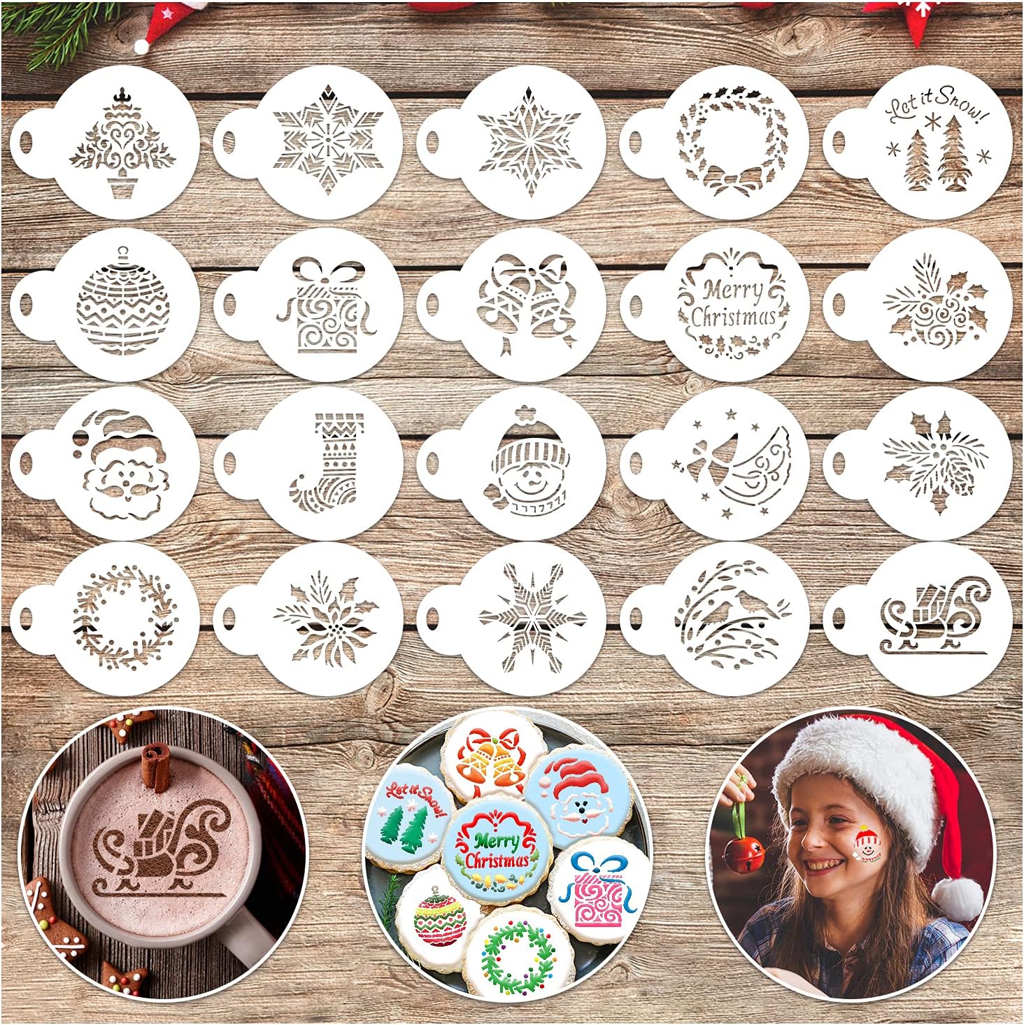 9 Plantillas De Pintura De Belén De Navidad, Reutilizables, Plantillas De Dibujo Para Pintar Sobre Lienzo De Madera Plantillas De Pintura