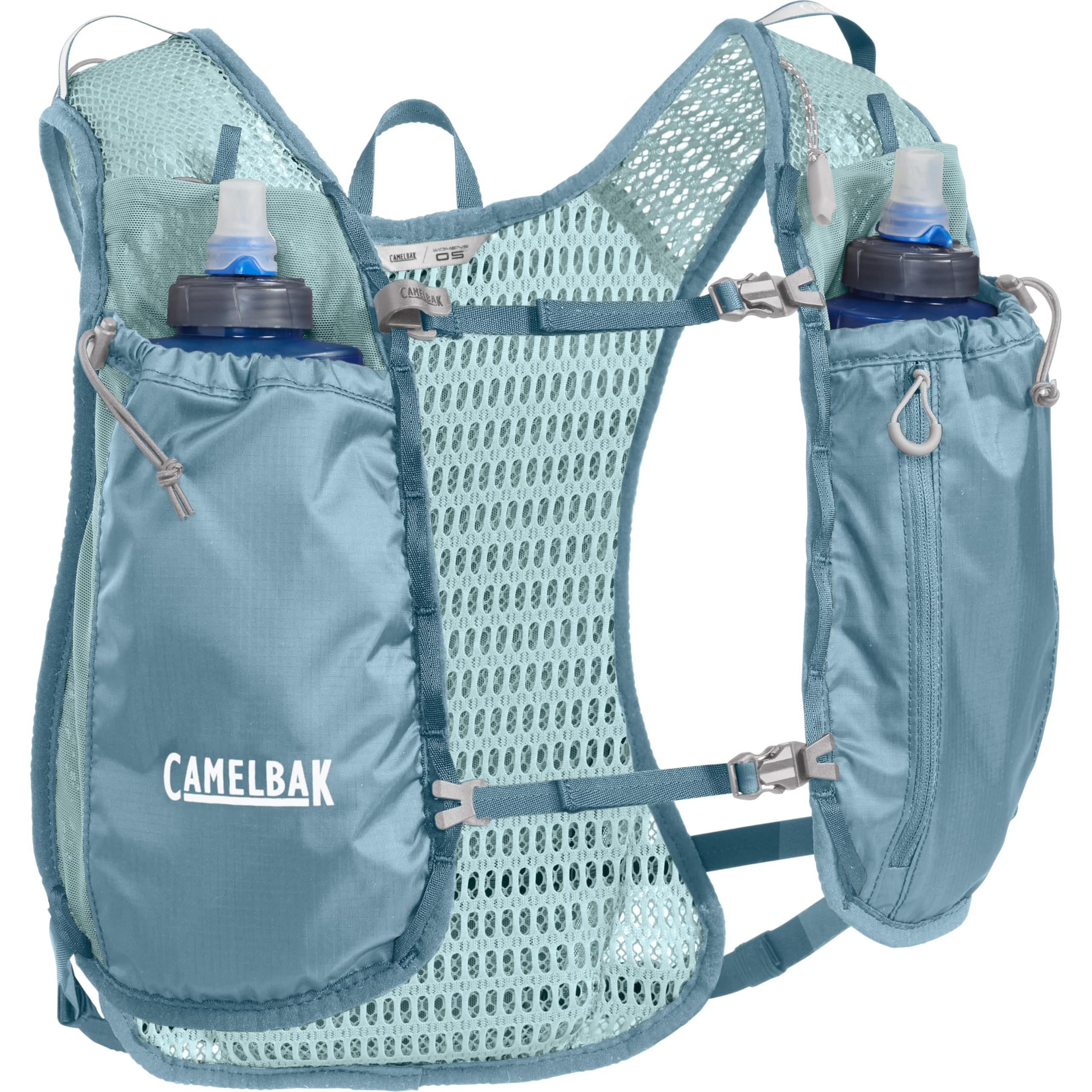 CamelBak Damen Trail Run Weste 7 l Stauraum 500 ml weiche Flaschen atmungsaktive Mesh-Einsätze