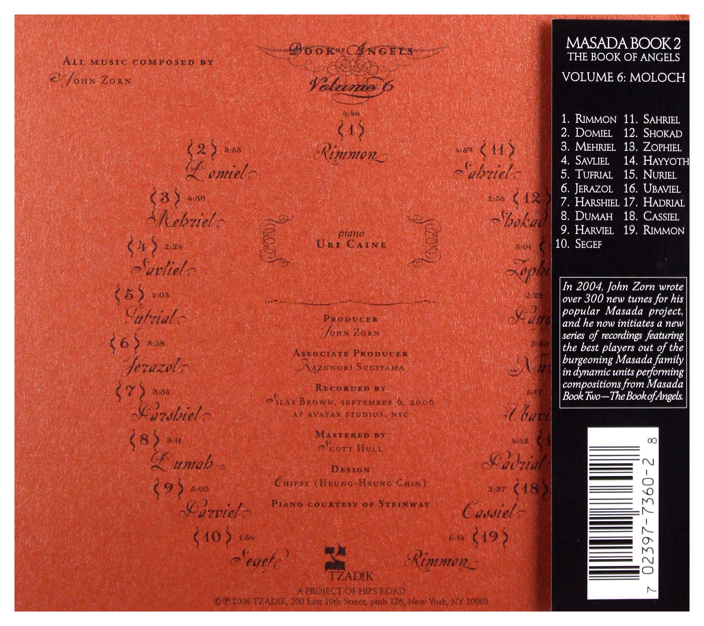 Vol. 6-Moloch-The Book Of Angels