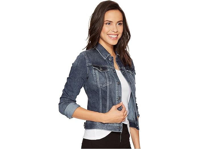 ag robyn denim jacket blue cove