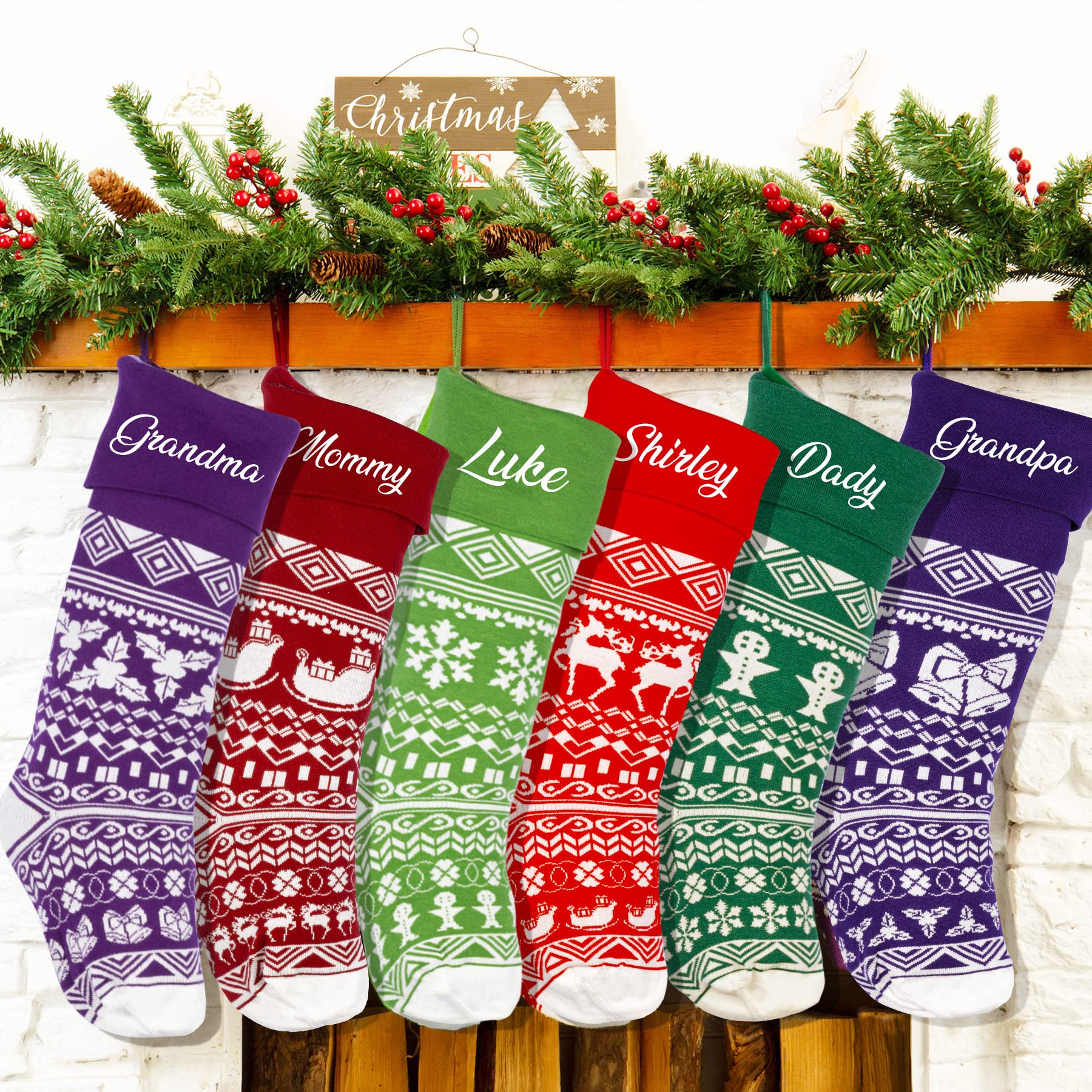 Grandma and grandpa christmas stockings Clearance
