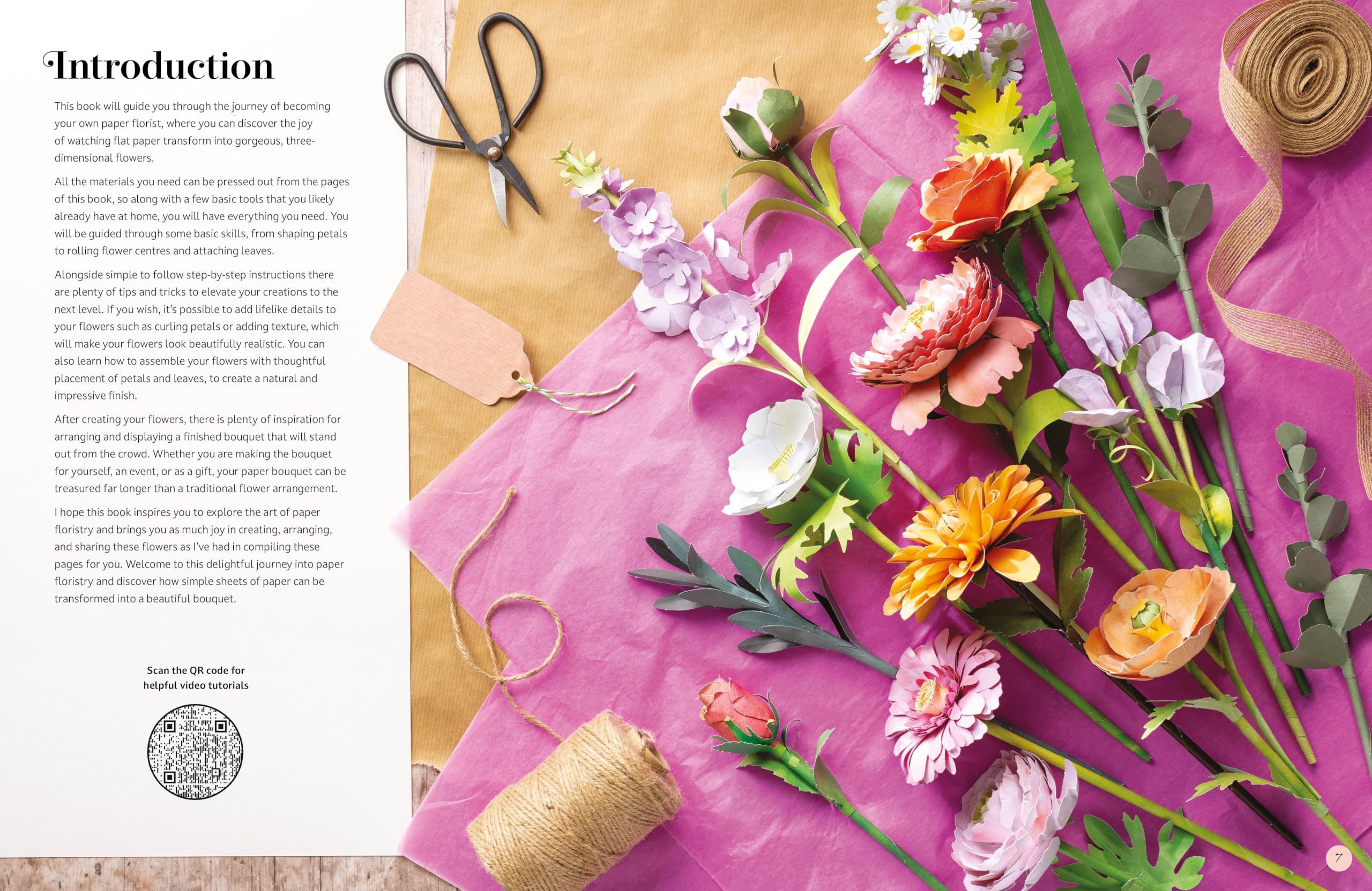 The Bouquet in a Book: Pre-punched pages to press out and make paper flowers: 1