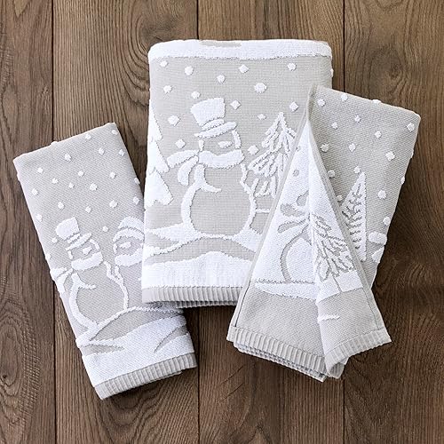 Vista 59 de SKL Home - Juego de toallas de mano Whistler a cuadros para invierno/Navidad, para baño, cocina, bar y regalo, 16 x 25 pulgadas, 2 unidades Whistler