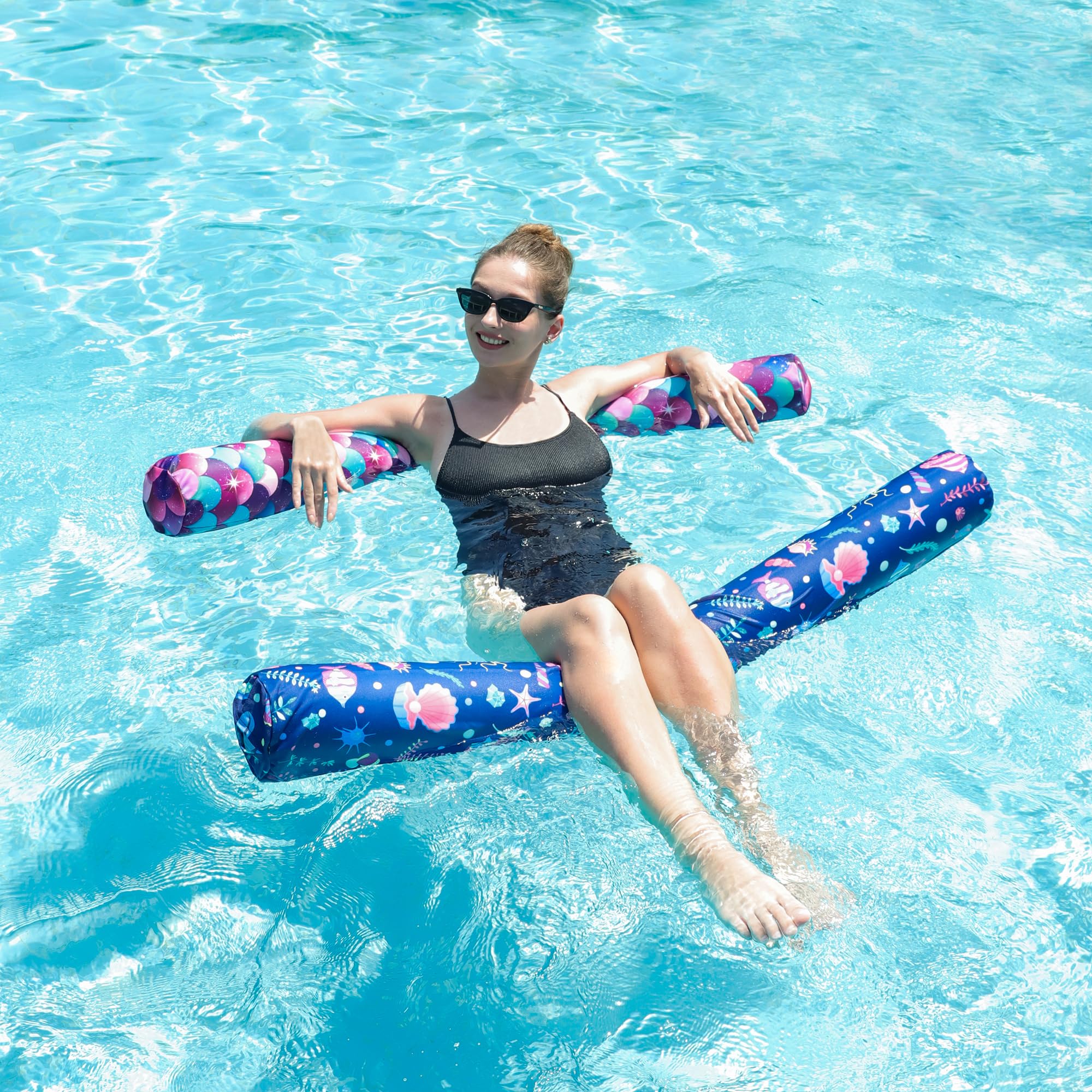 Pool Noodle Large s Pack Inflatable Floats, 54'' Large Soft