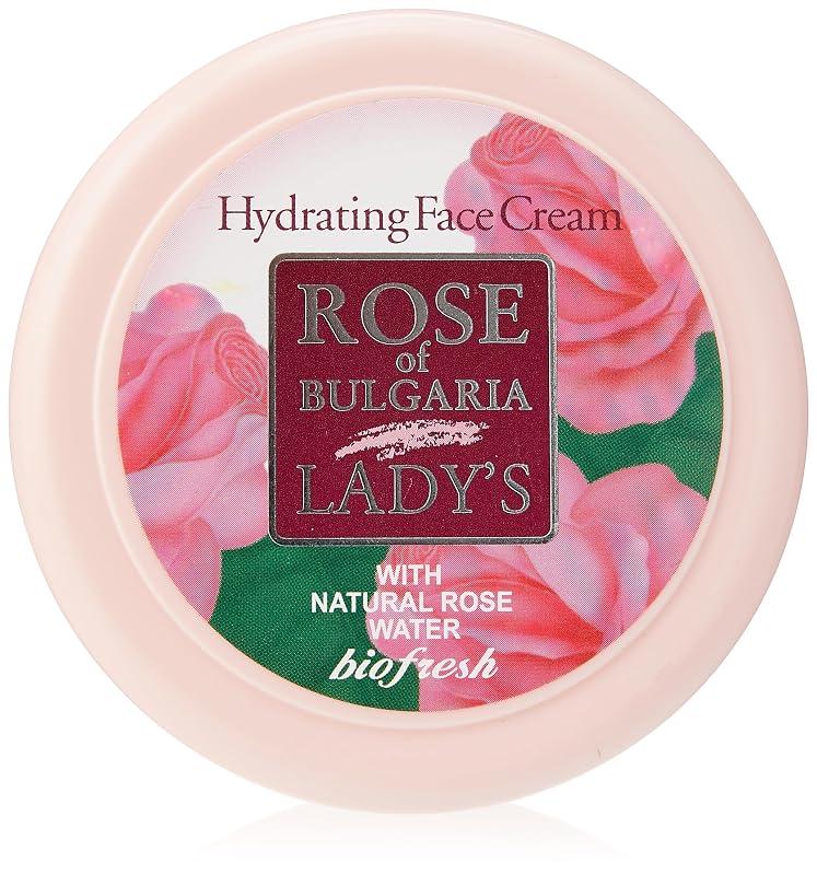 Creme hidratante facial Biofresh Rose of Bulgaria com água de rosas natural, 100 g