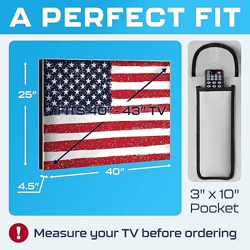 Miniatura 9 de Funda de TV para exteriores de 65 pulgadas, impermeable y resistente a la intemperie, carcasa de TV para exteriores, protector de pantalla de TV