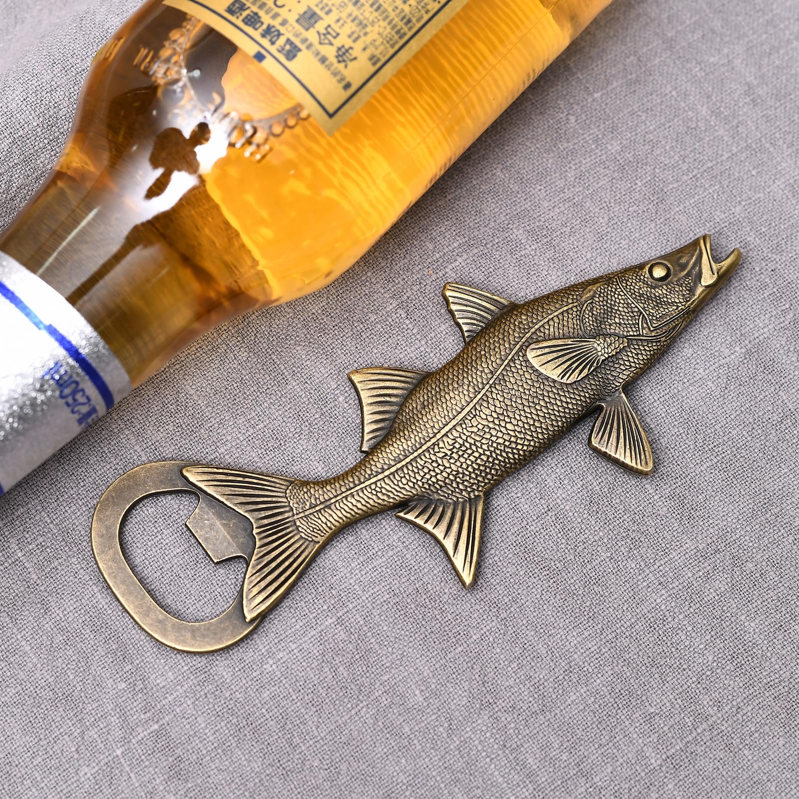 Amazon | LSJ ORIGINAL ビール栓抜き 魚 クールボトルオープナー バー