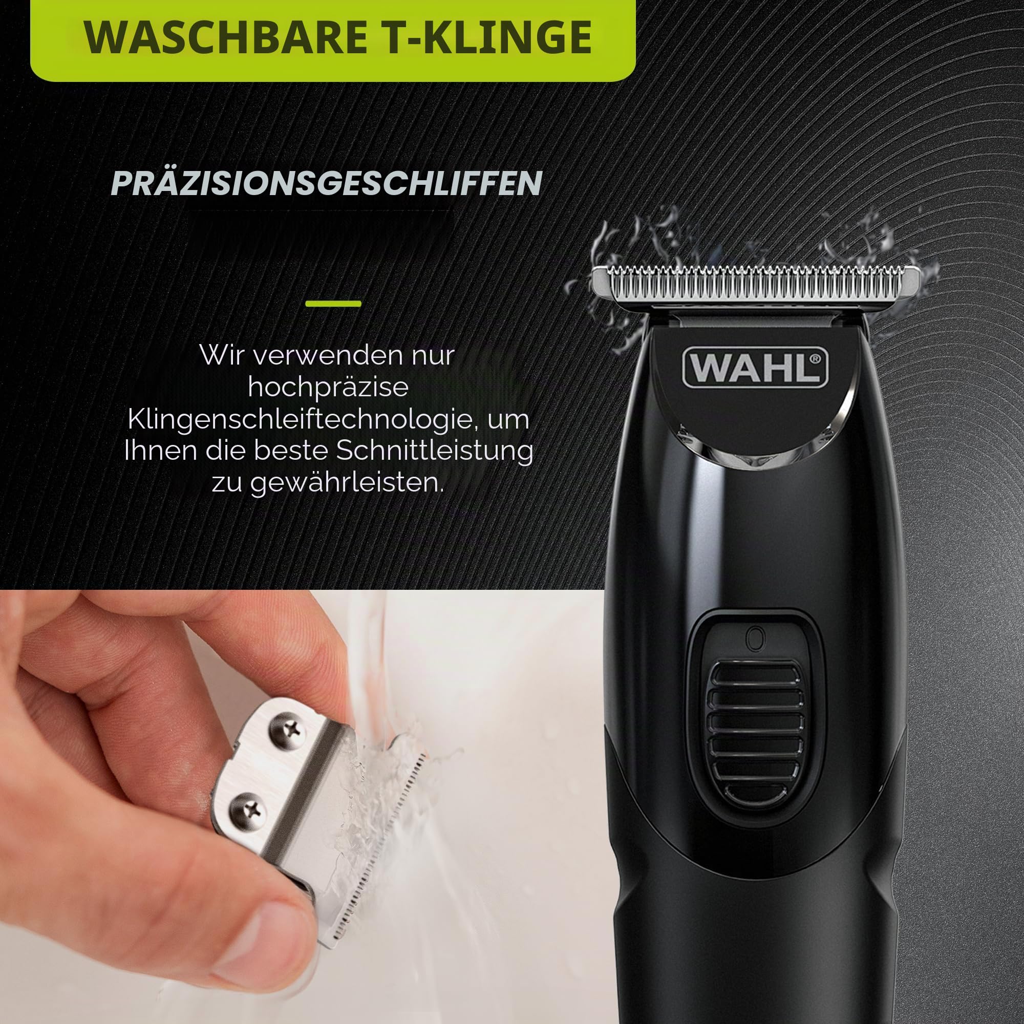 WAHL All in One Trimmer, für Haare, Bart, Ohren, Nase &Körperpflege, leistungsstarker Lithium-Akku, abwaschbare Aufsätze, breiter T-Schneidsatz, Schnittlänge 0,5 mm - 25 mm, 210 Minuten Akkulaufzeit