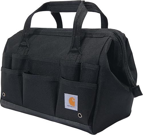 Vista 8 de Carhartt Onsite Bolsa de herramientas, duradera resistente al agua, bolsa de almacenamiento de herramientas, pesada, 14 pulgadas, 26 bolsillos