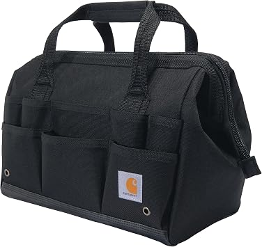 Carhartt Onsite Tool Bag, Durable Water-Resistant, Tool Storage Bag, Heavyweight, 14-Inch 26 Pocket, Black