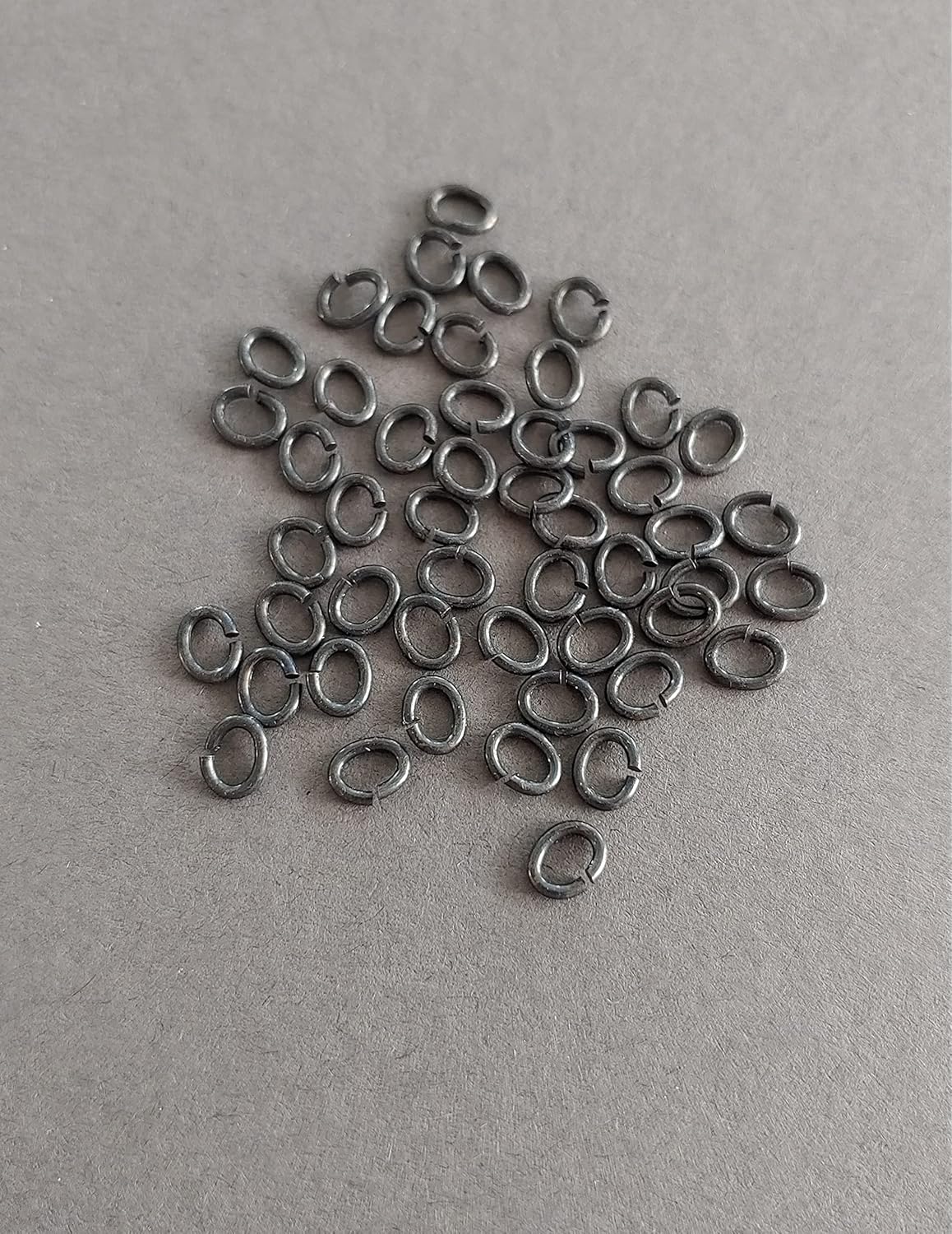 Snapeez II ULTRAPLATE Black Velvet Matte Plate Ring Hard Open Oval Jump Ring 6x4mm Heavy Gauge (Pk 50) Jump Rings. The Ultra Secure No Solder Jump Ring. Made in USA.