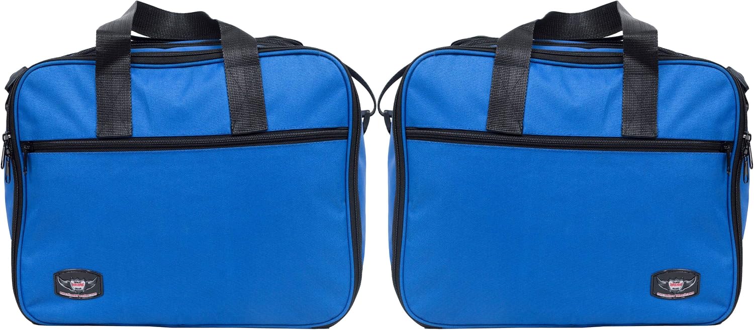 GREAT BIKERS GEAR - Panniers for Triumph Expedition Aluminum Panniers for Perfect Blue Color Suitcase Inner Bags Motorcycle Blue
