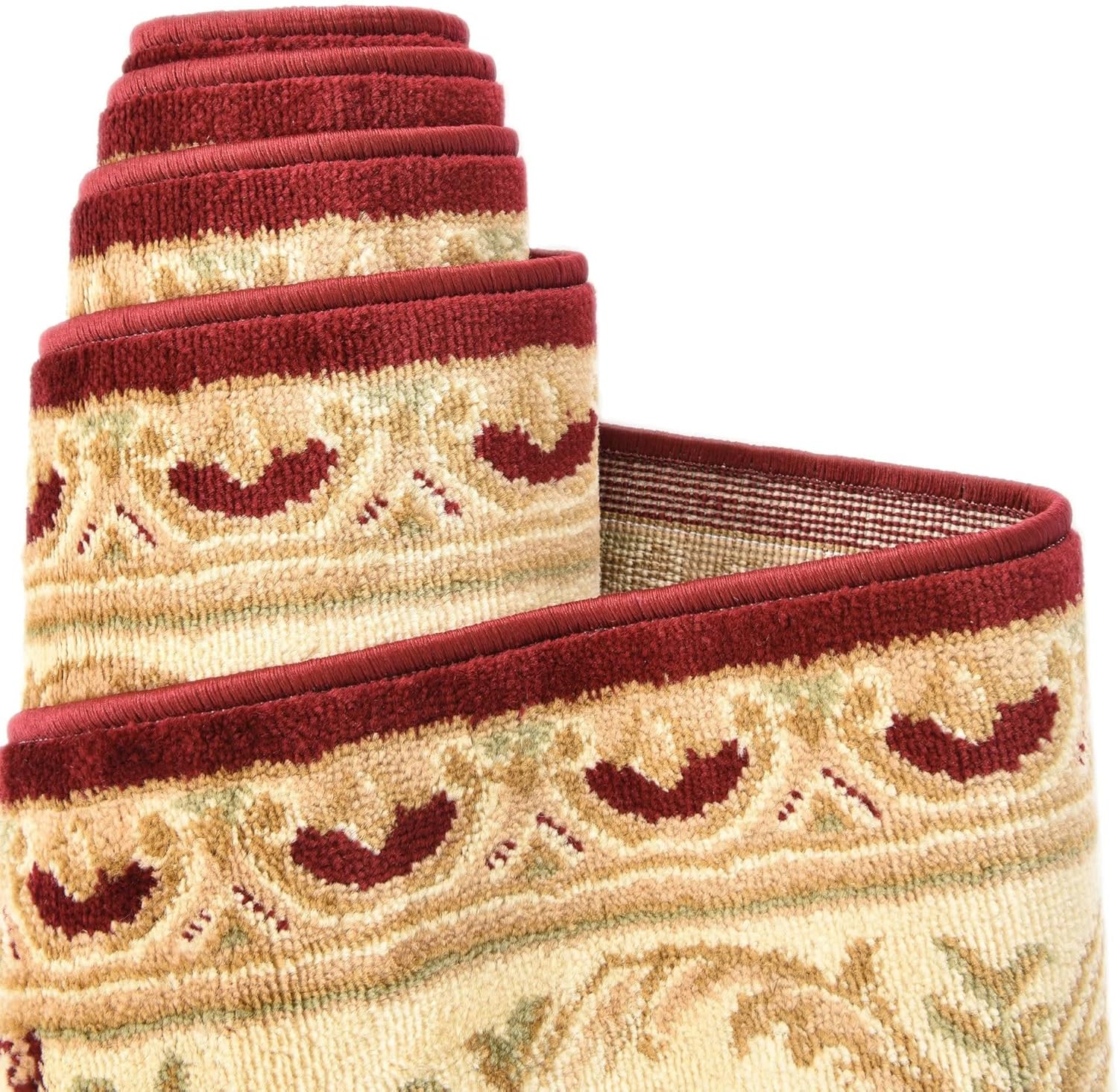 Unique Loom Versailles Collection Area Rug - Henry (3' 1" Round Red/Brown)