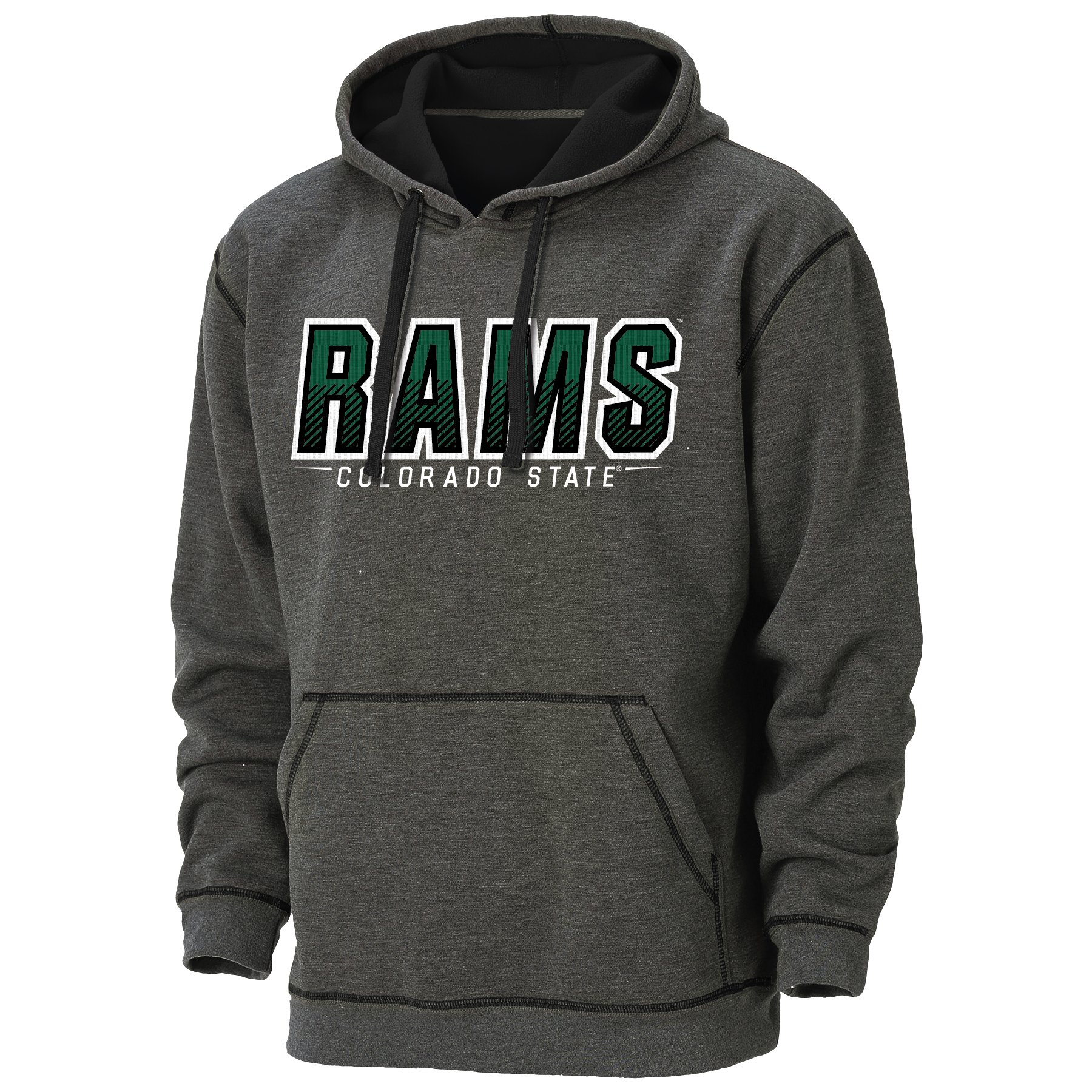 Ouray Sportswear High Performance Transition Hood, Medium, Charcoal Heather/Black