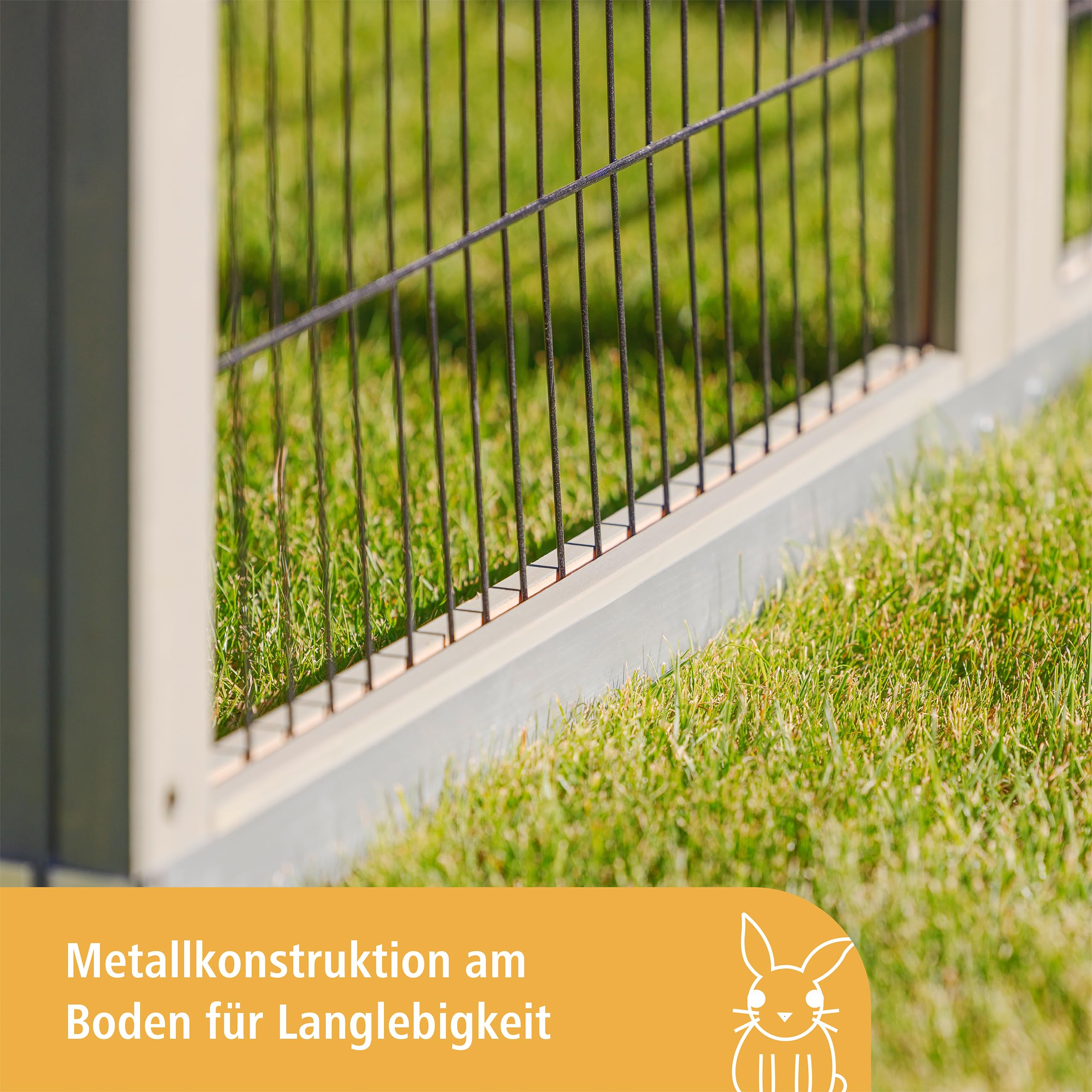 Kerbl Pet Nagerstall Suite, 134x115x111 cm, Kaninchenstall, Hasenstall, Holz, Kaninchen, Hasen