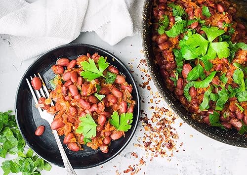 Miniatura 5 de Frijoles germinados Adzuki orgánicos, 3 libras  Azuki secos enteros (frijoles rojos Mung), sin OMG, kosher y veganos, granos orgánicos a granel.