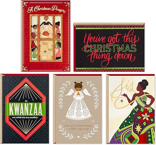 Miniatura 7 de Hallmark Tarjetas de Navidad de caoba, recuerdos (6 tarjetas con sobres)
