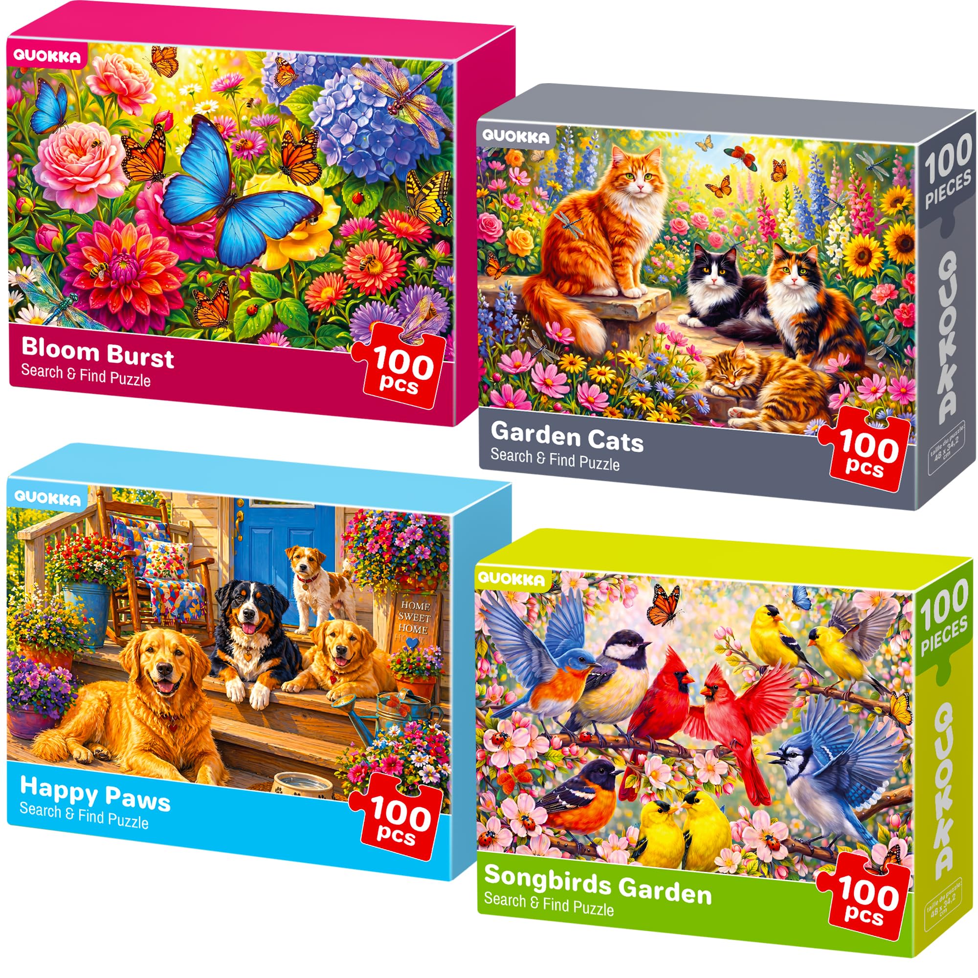 100 Piece Jigsaw Puzzles for Adults - Dementia Activities for Adults