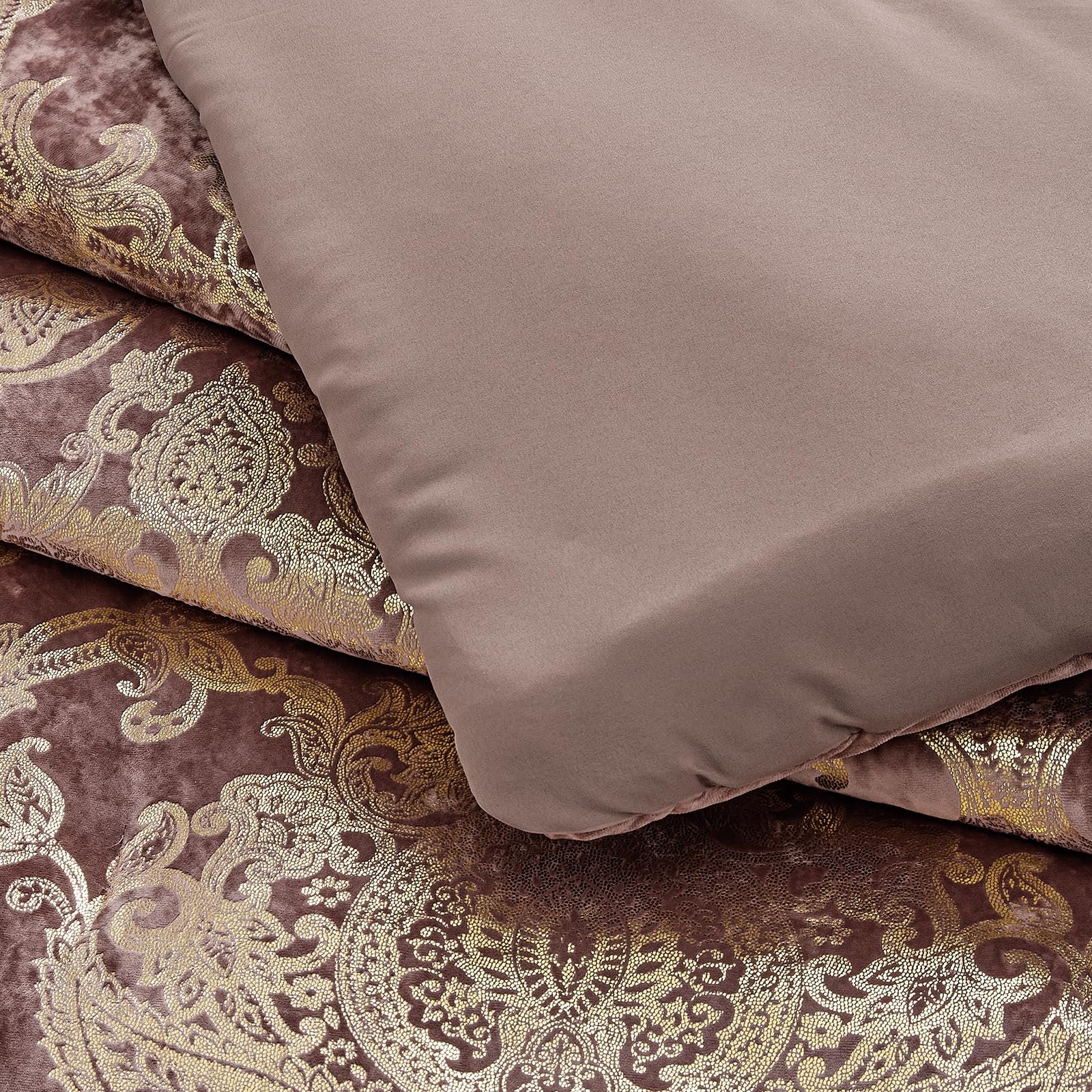 Sunshine Nicole Juego De Edredón De Terciopelo Envejecido, Cara De