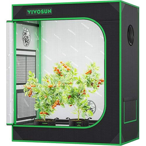 VIVOSUN S3018 30"x18"x36" Grow Tent, High Reflective Mylar with Observation Window and Floor Tray 3D Printer Enclosure with Ventilation