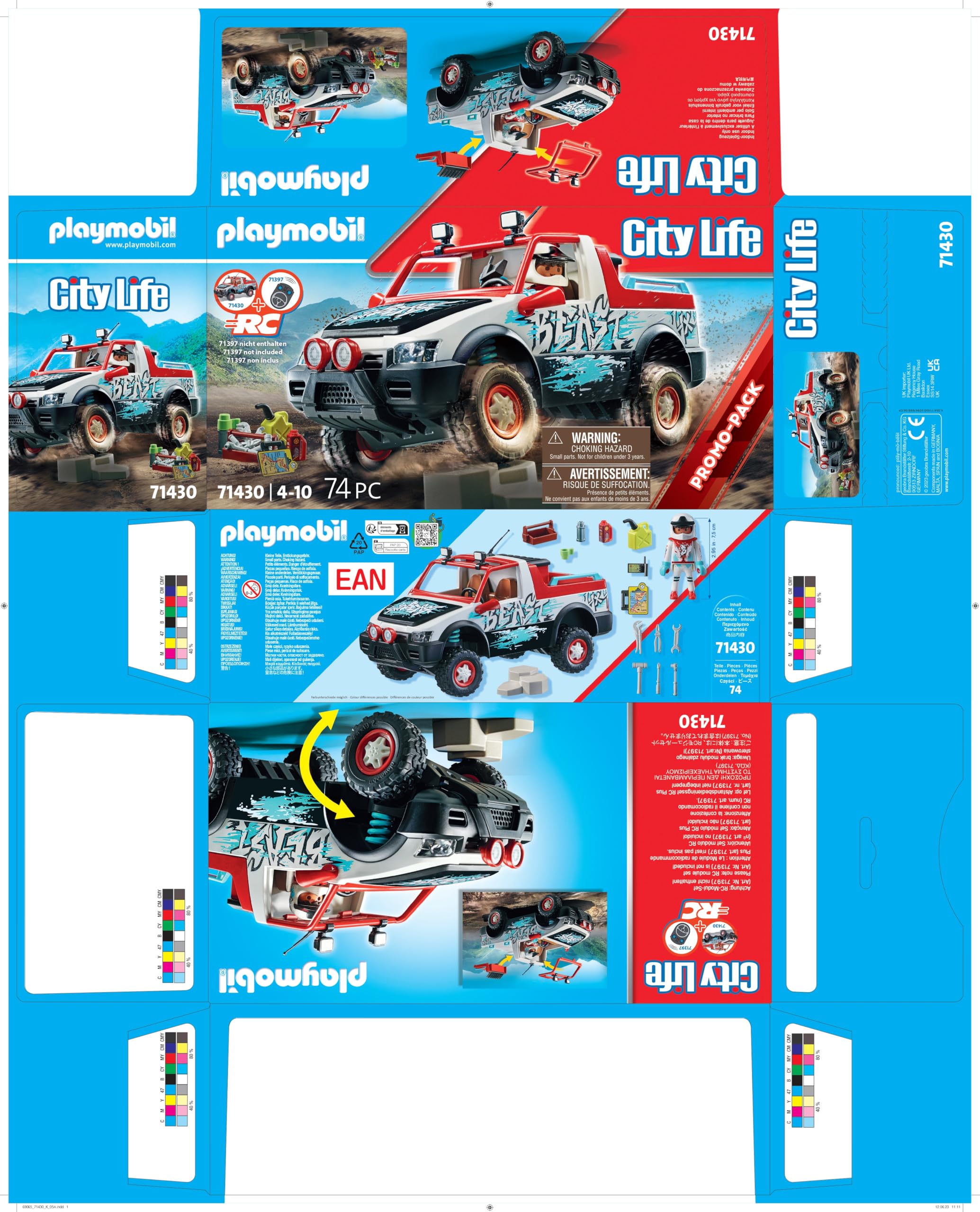 PLAYMOBIL City Life 71430 Samochód rajdowy RC, z możliwością połączenia z modułem zdalnego sterowania RC, od 4 lat