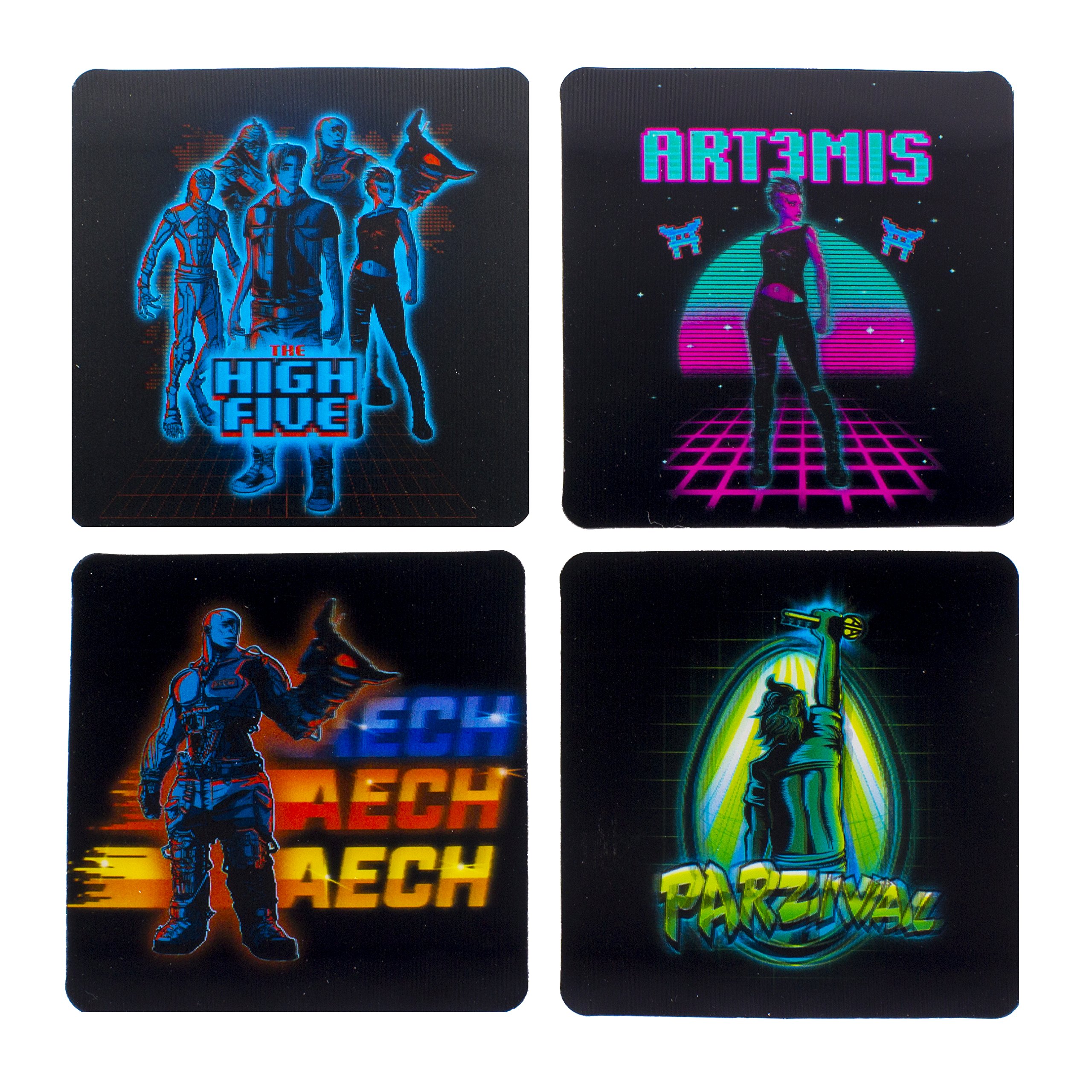 Ready Player One 3D Drinks Coasters RPO 4 Cup Mug Mat