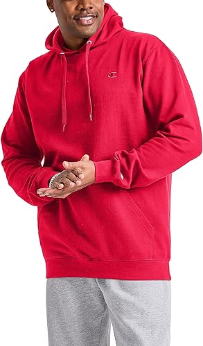 Miniatura 43 de Champion - Sudadera con capucha para hombre, cómoda, de vellón Powerblend (tallas regulares o tallas grandes o altas). Negro - C Logo