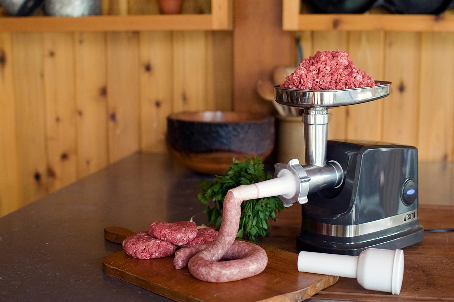 Weston Number 5 Electric Meat Grinder and Sausage Stuffer, 500 Watt, Black : Everything Else