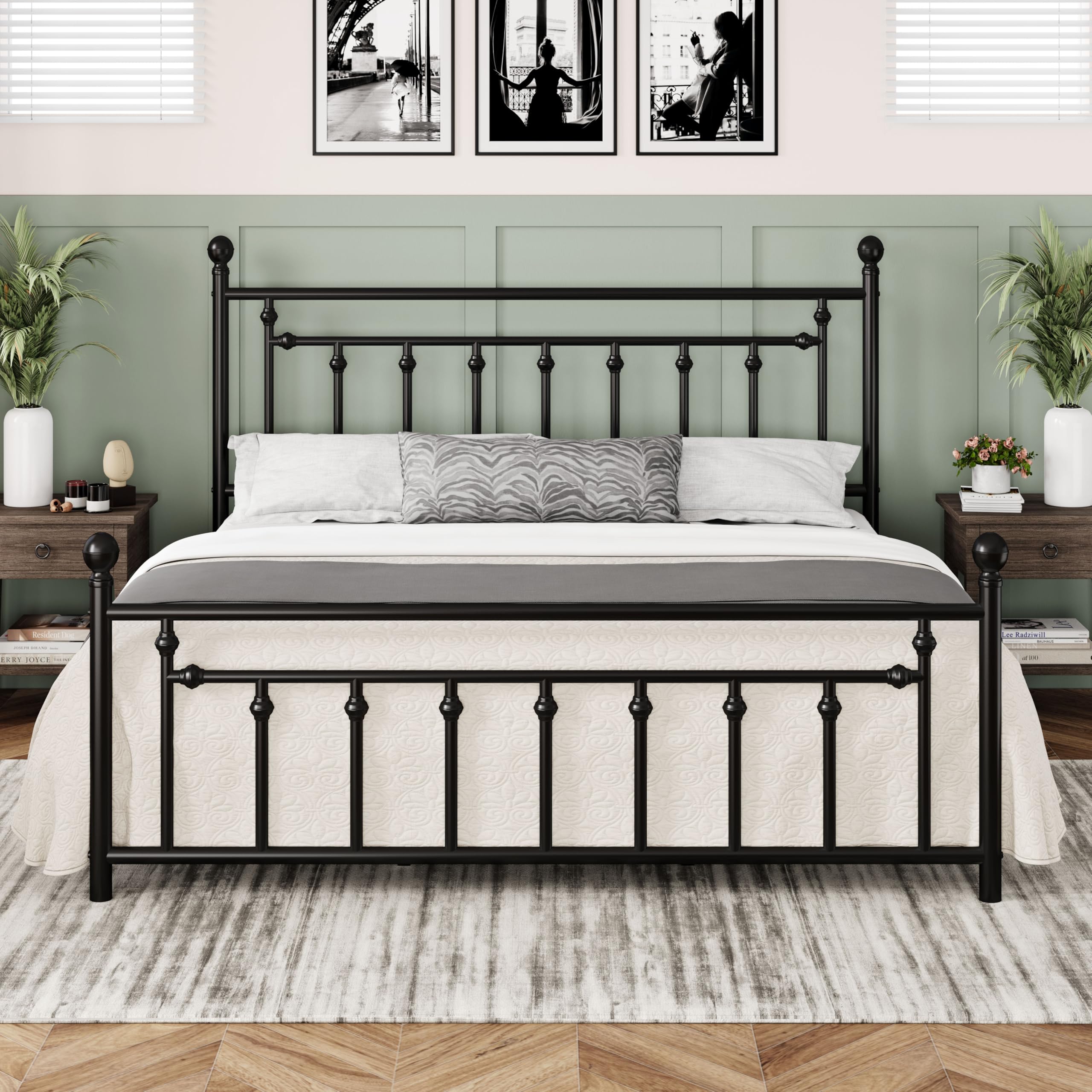 Allewie Victorian Metal Bed