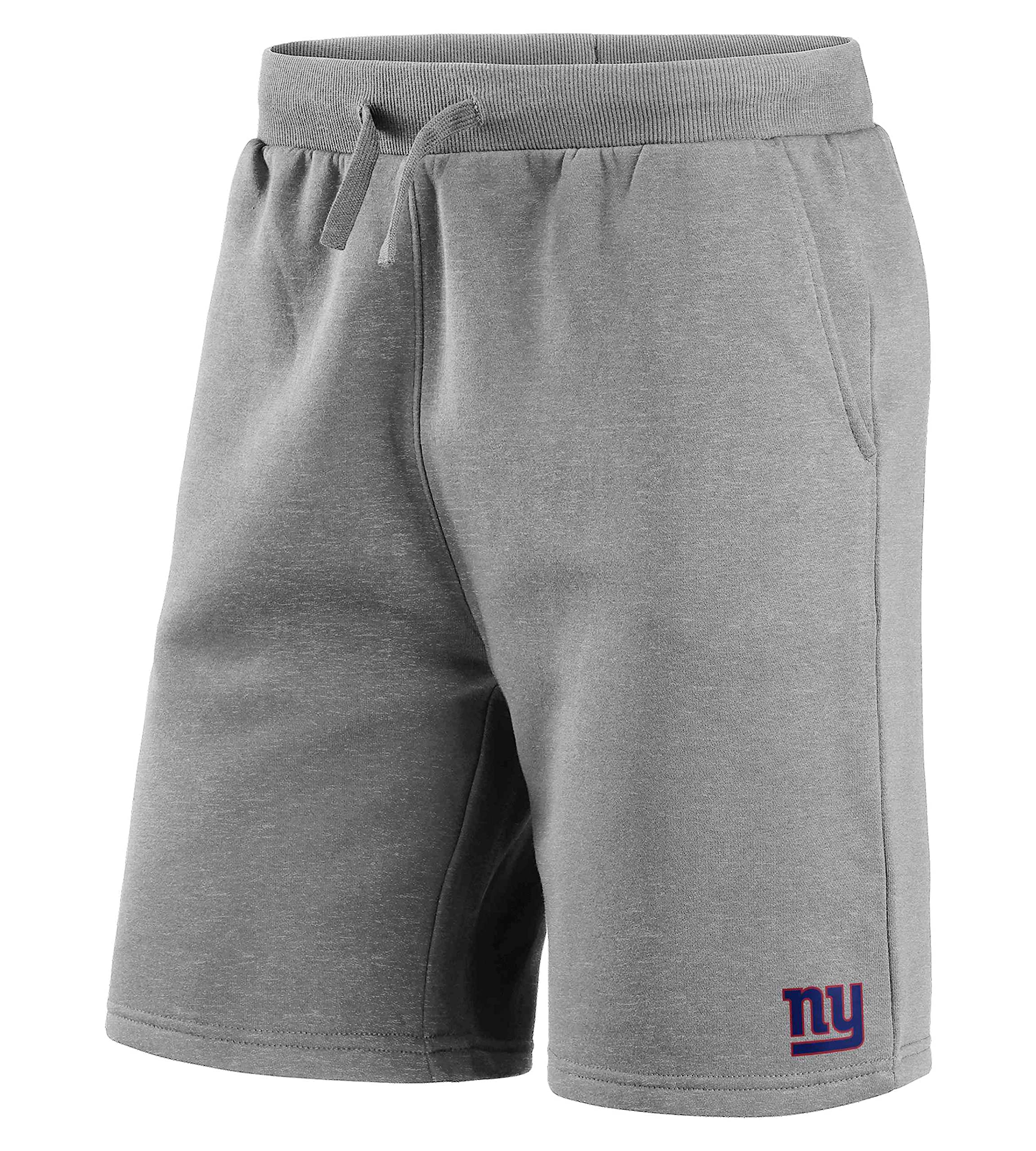 Fanatics Unisex Gray - Nfl New York Giants Primary Logo Graphic Sweat Shorts Colour Grey, M